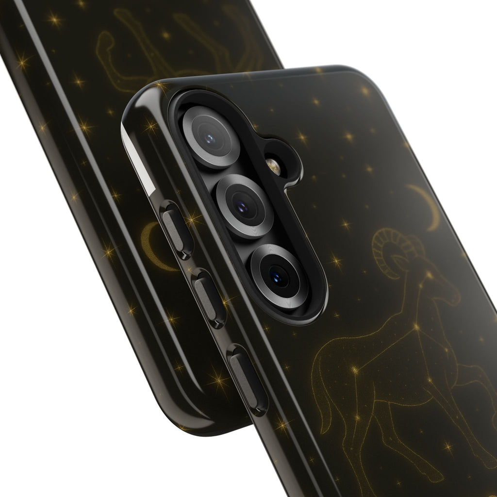 Aries Constellation Tough Phone Case — Zodiac Ram Star Map Design