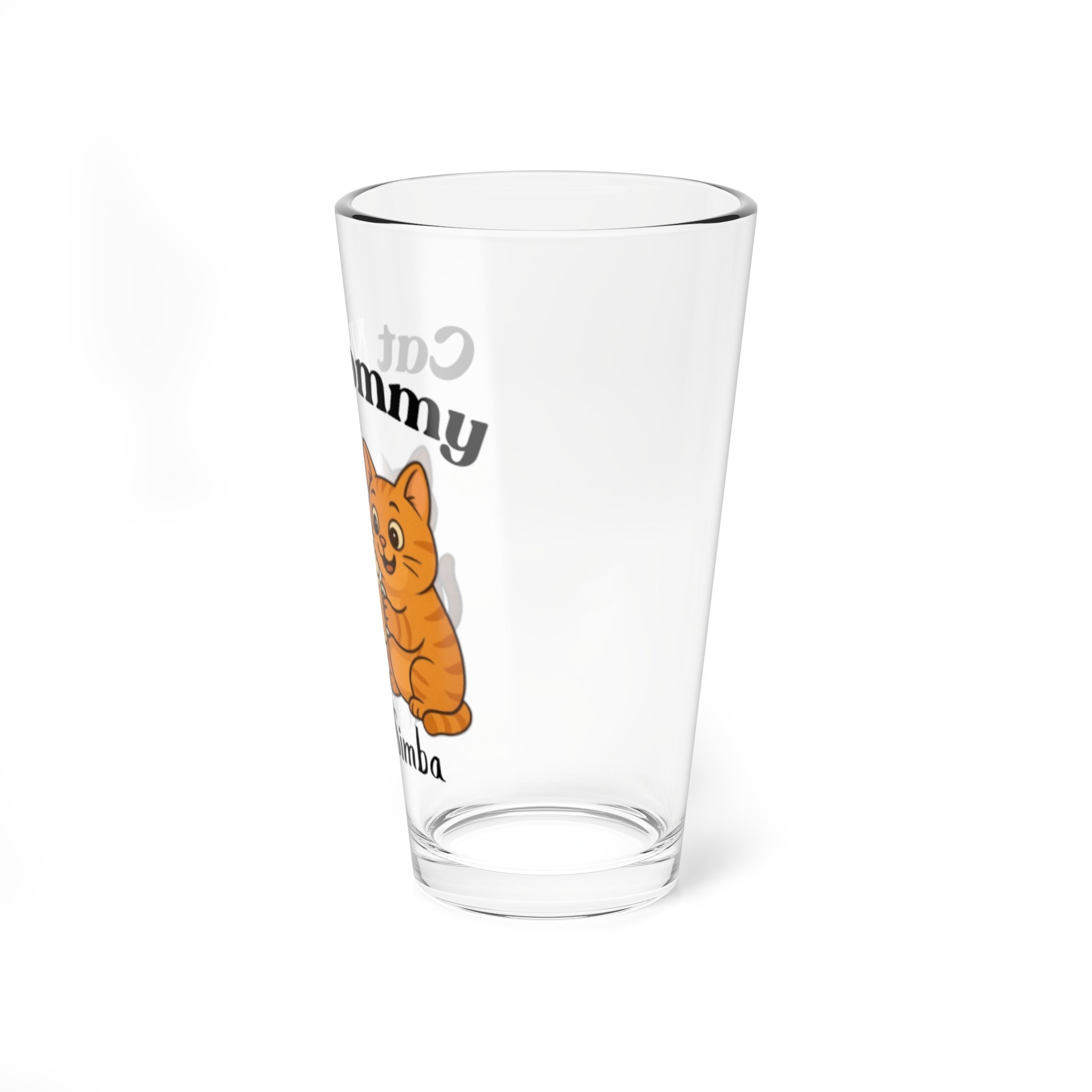 Cat Mommy 16oz Mixing Glass — Personalized Pet Beer Pint