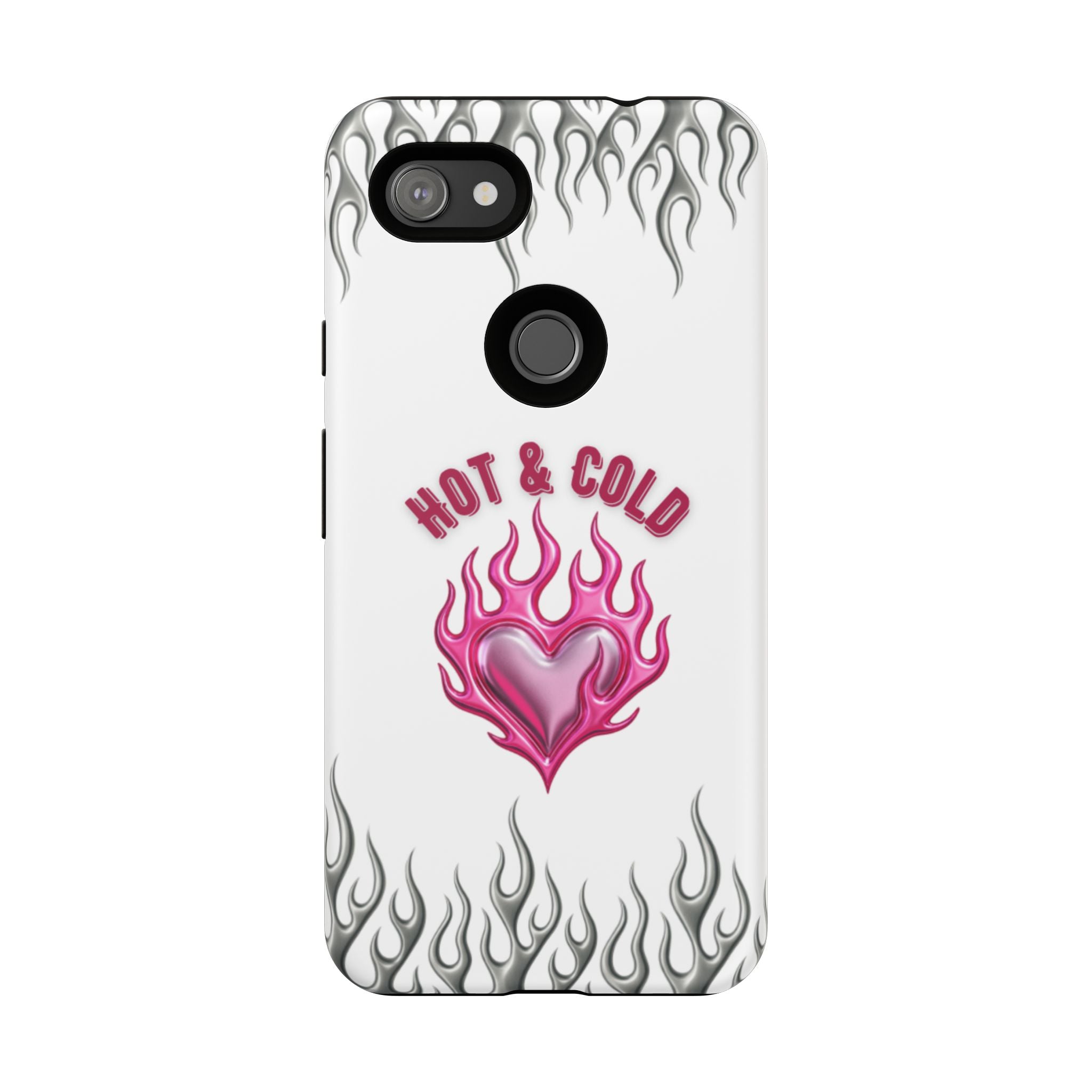 Hot & Cold Pink Flame Tough Phone Case