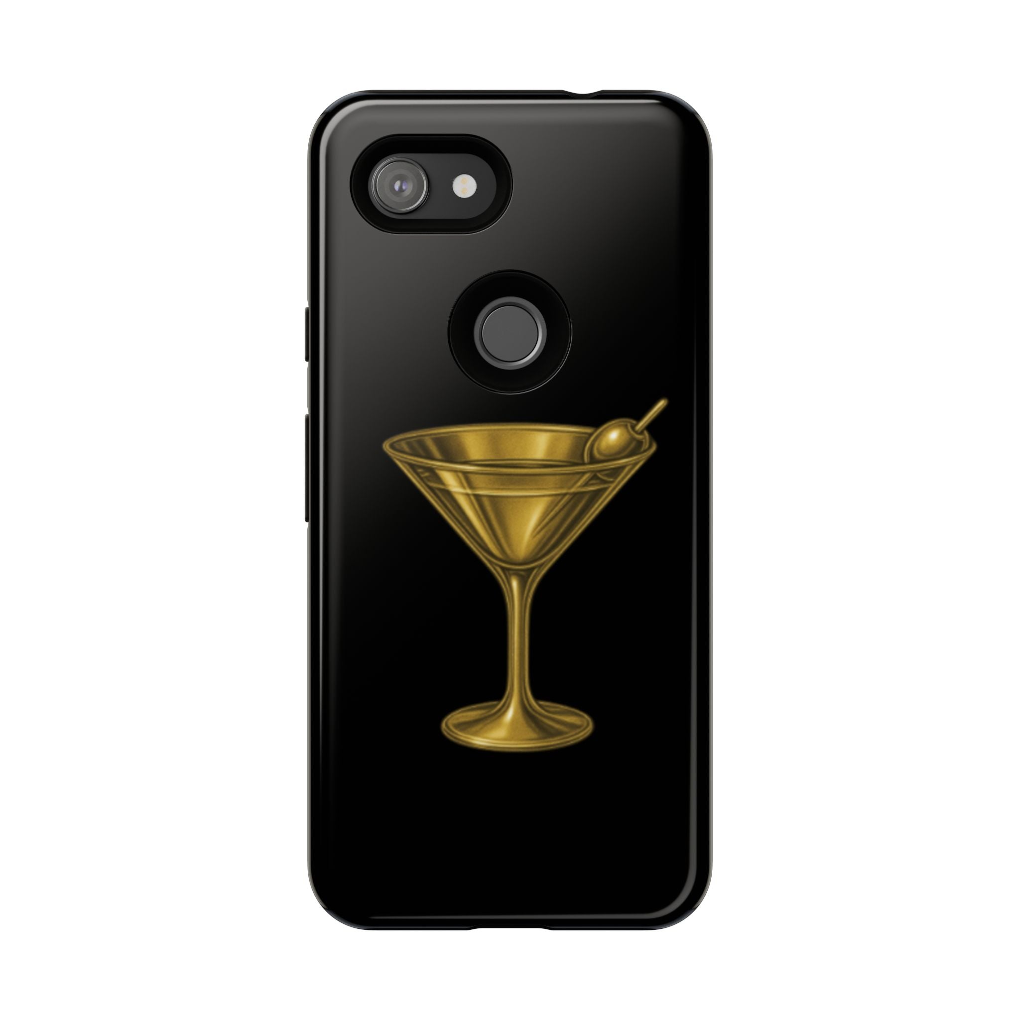 Gold Martini Tough Case Black