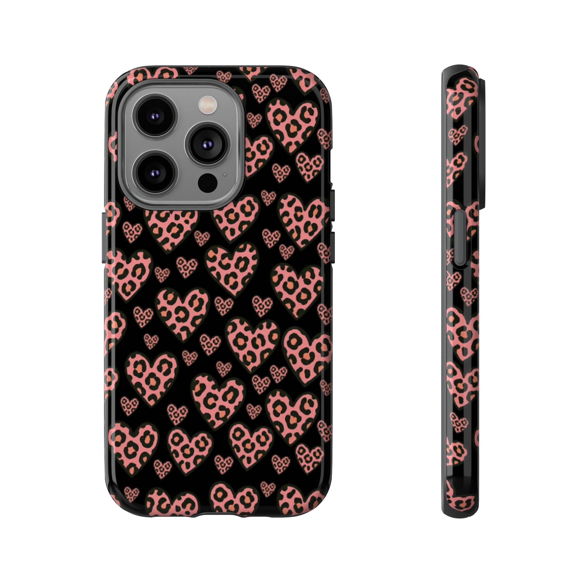 Leopard Heart Phone Case