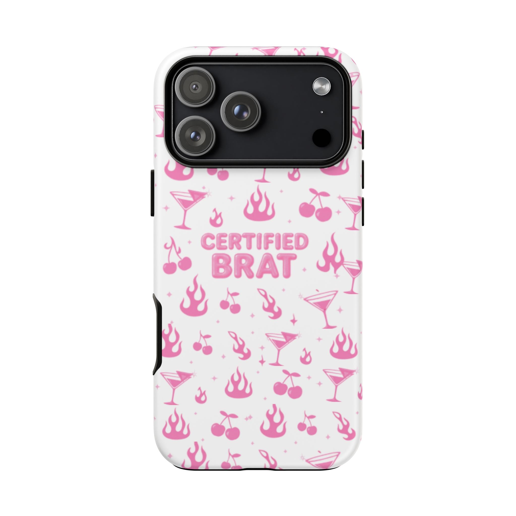 Certified Brat Pink Pattern Phone Case