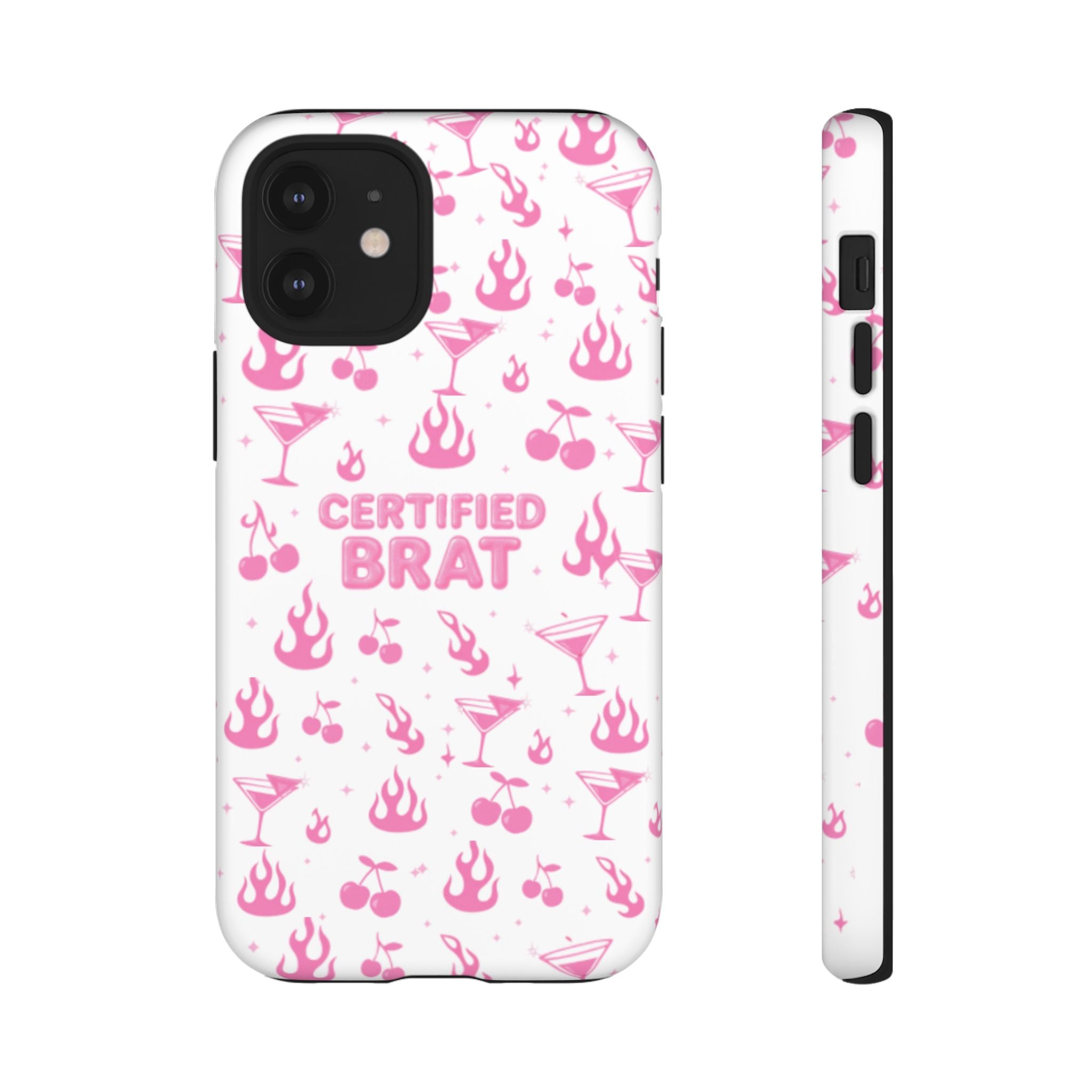 Certified Brat Pink Pattern Phone Case