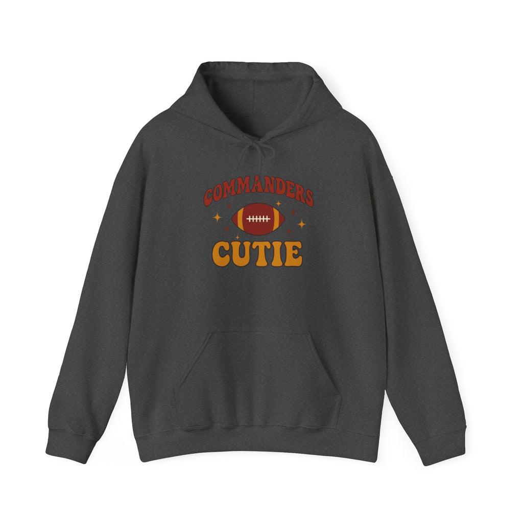 Hoodie — "Commanders Cutie" Football Graphic Pullover