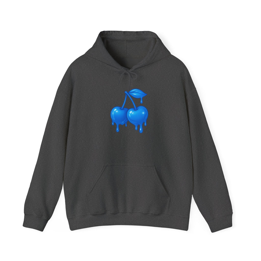 Dripping Blue Cherries Hoodie
