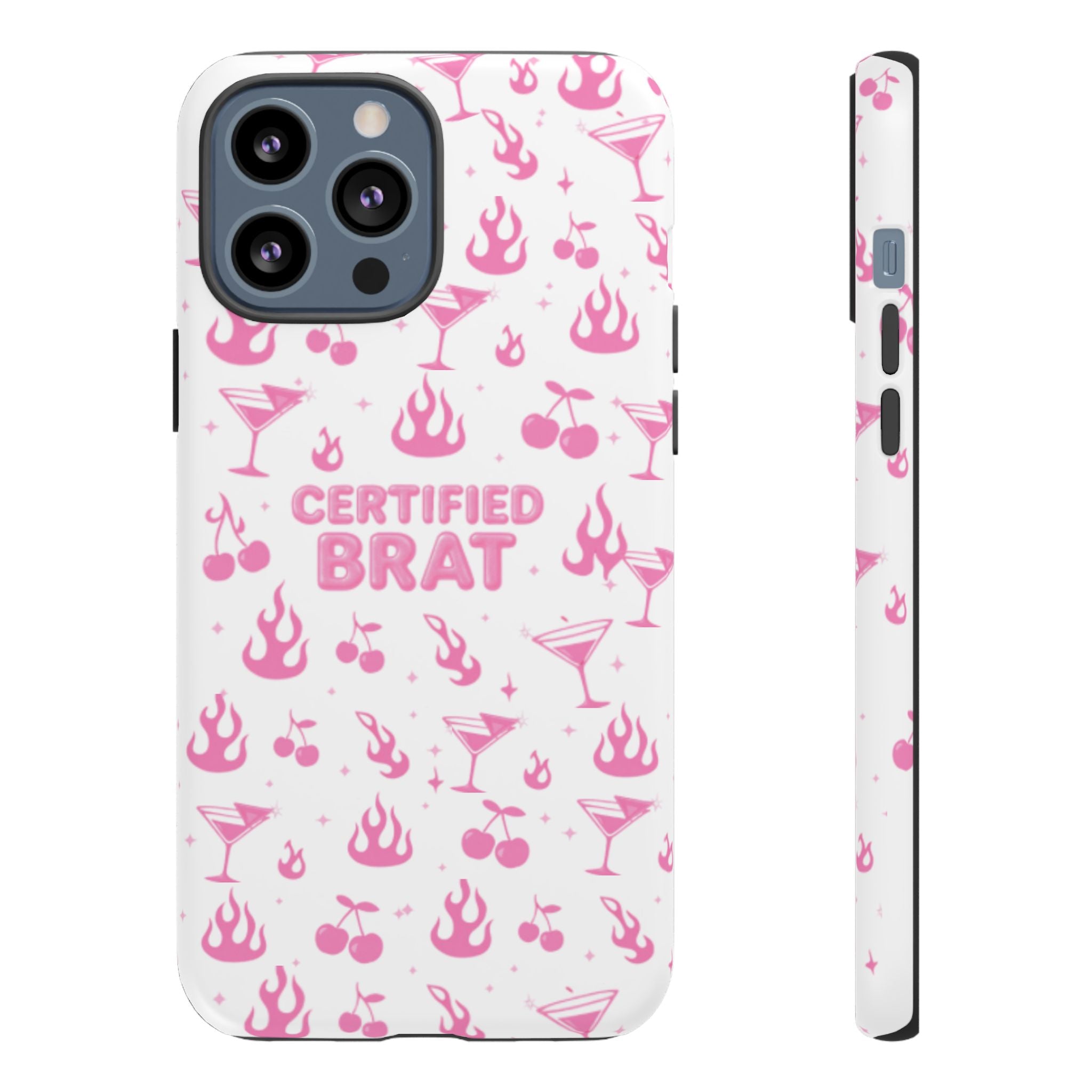 Certified Brat Pink Pattern Phone Case
