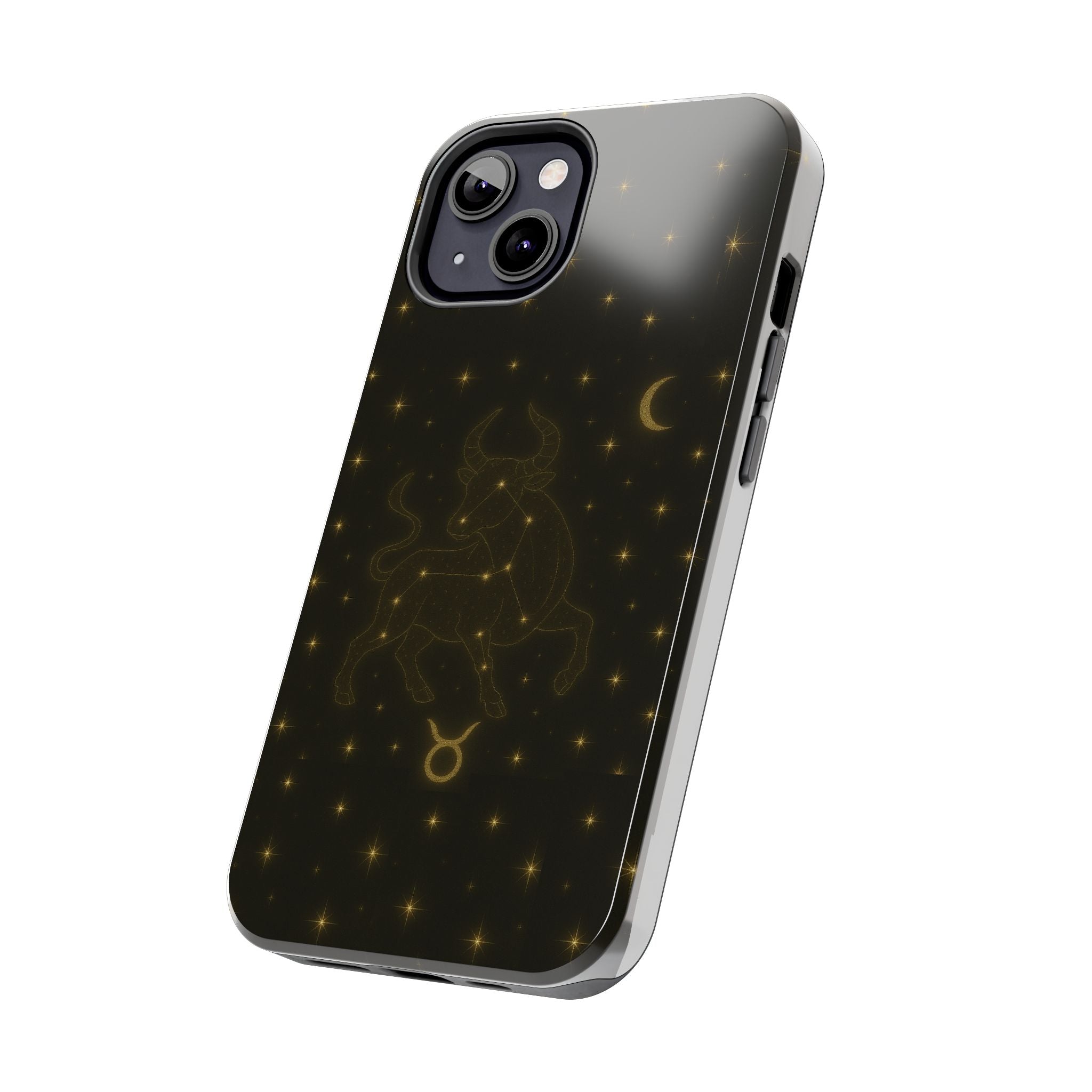 Taurus Constellation Tough Phone Case — Gold Zodiac Bull Phone Case