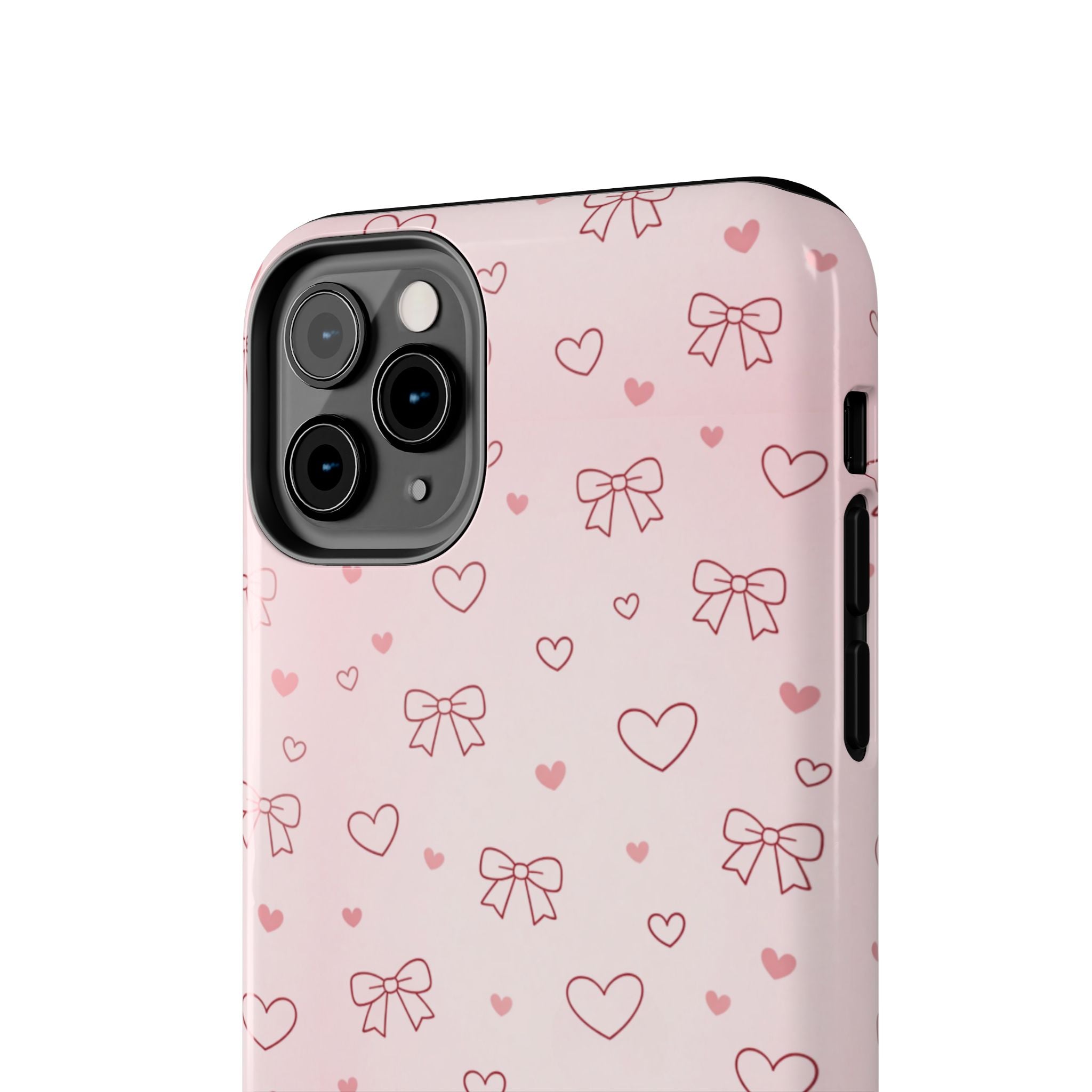 Pink Hearts & Bows Phone Case