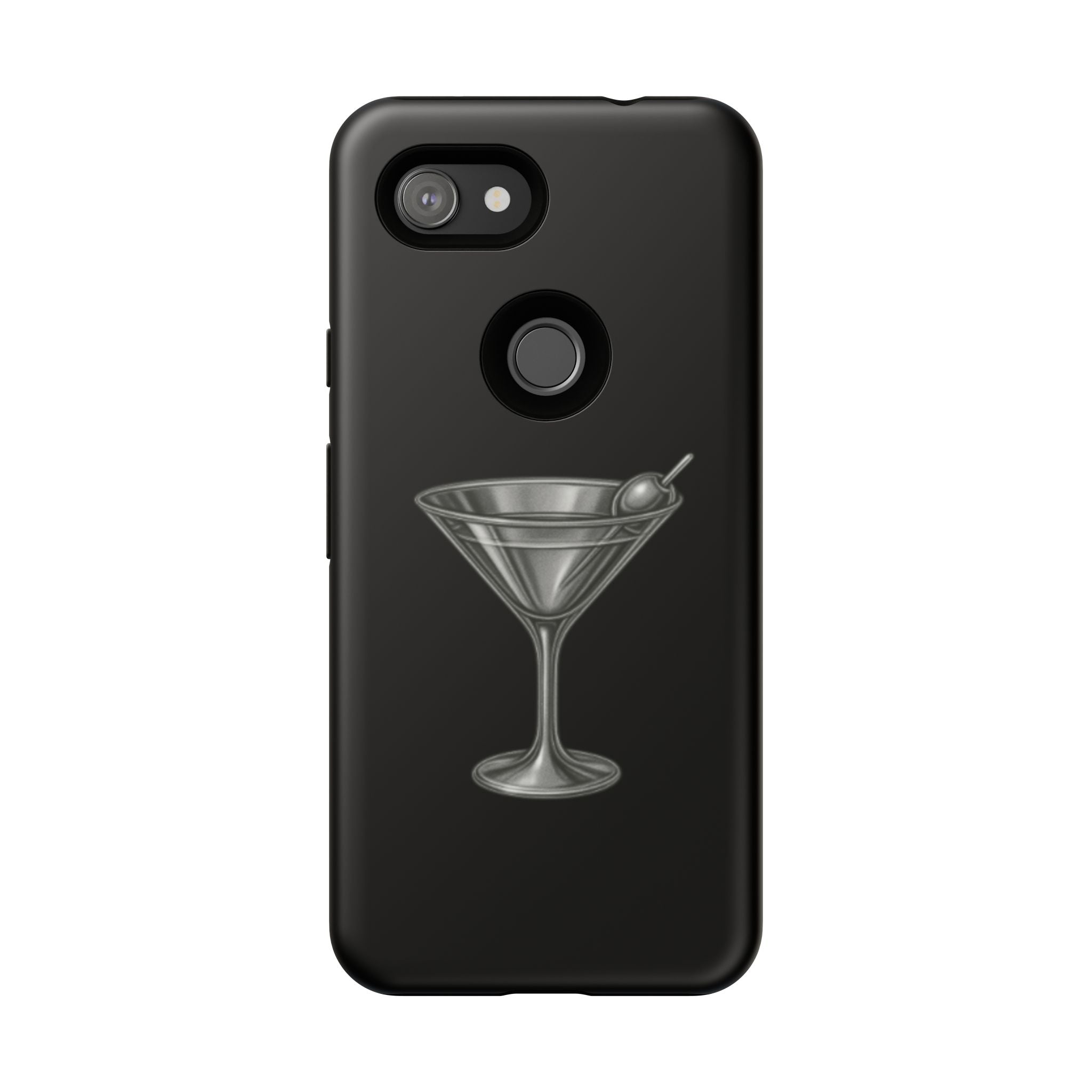 Silver Martini Tough Case Black