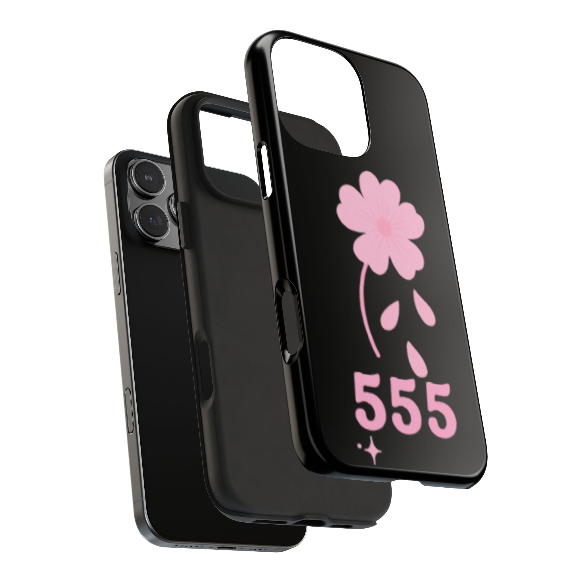 Black & Pink 555 Phone Case