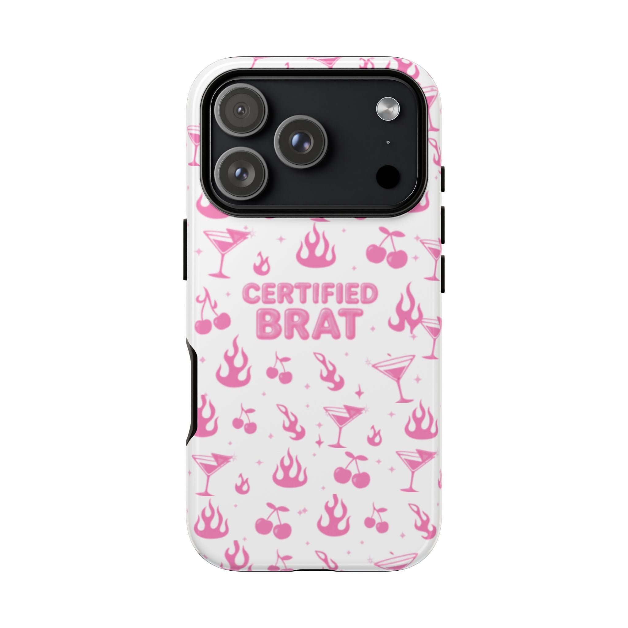 Certified Brat Pink Pattern Phone Case