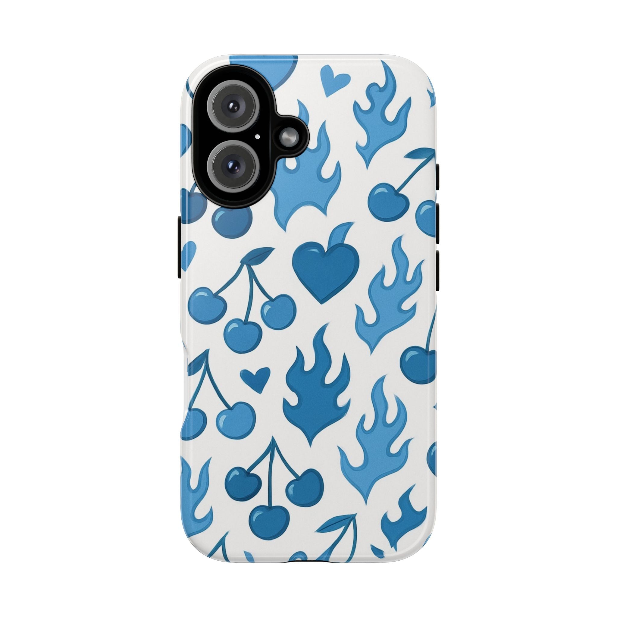 Blue Flaming Heart Phone Case