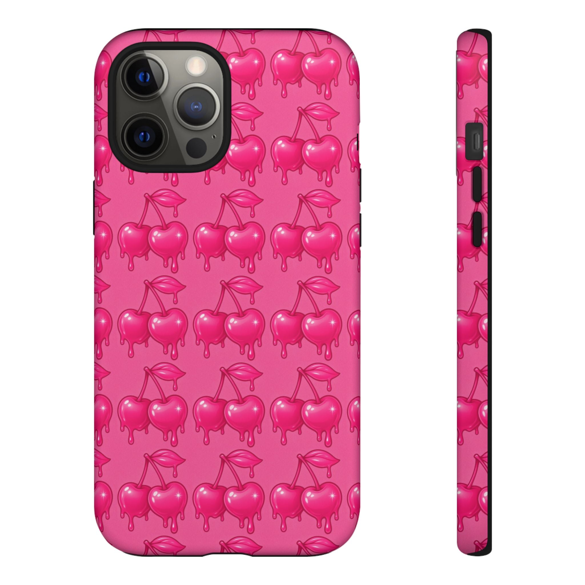 Pink Dripping Cherry Tough Phone Case