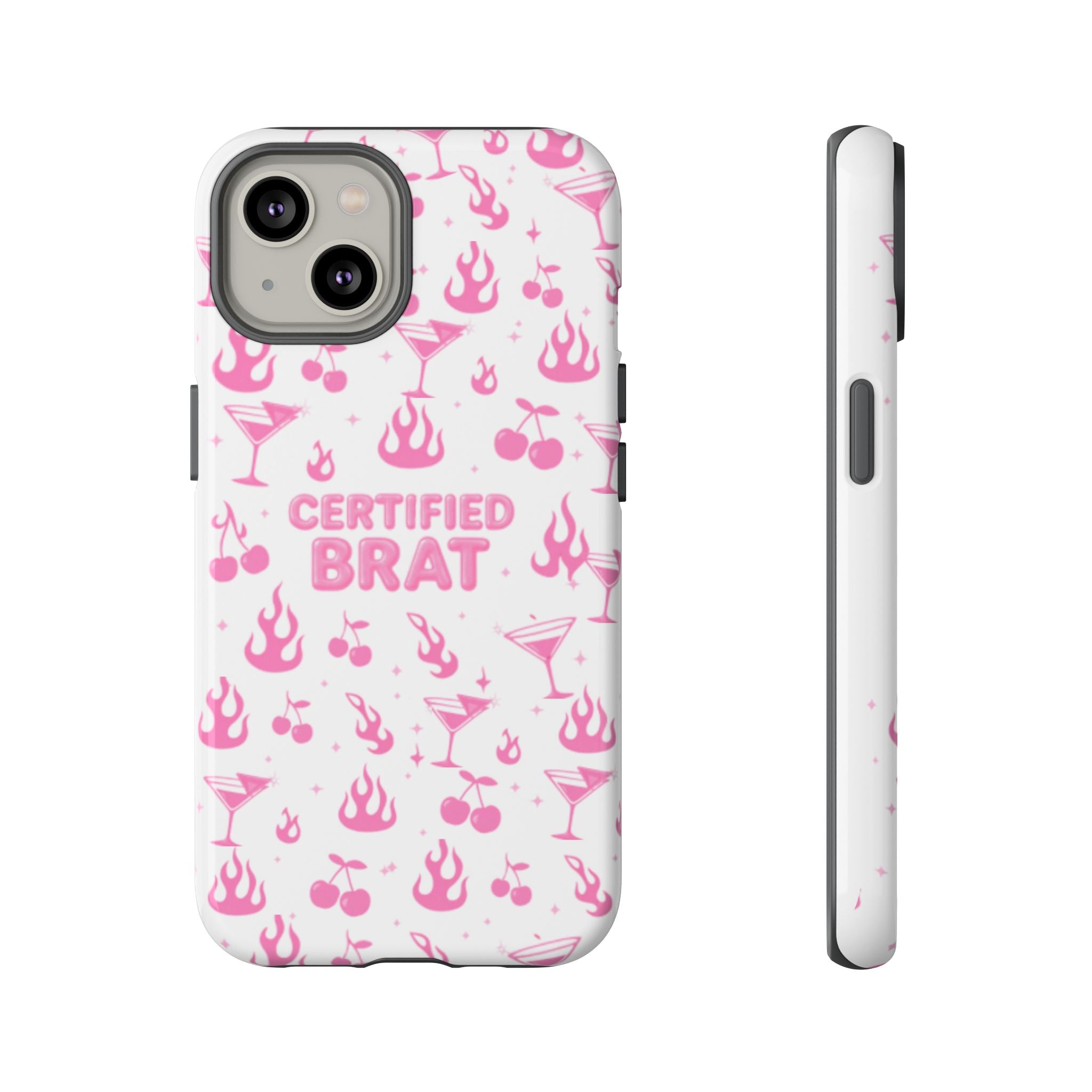 Certified Brat Pink Pattern Phone Case