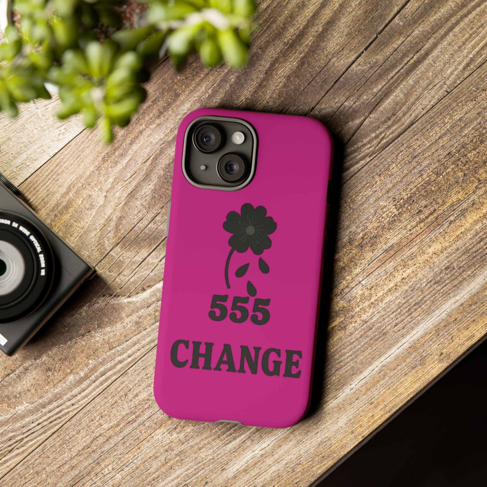 Black & Pink 555 Change Phone Case