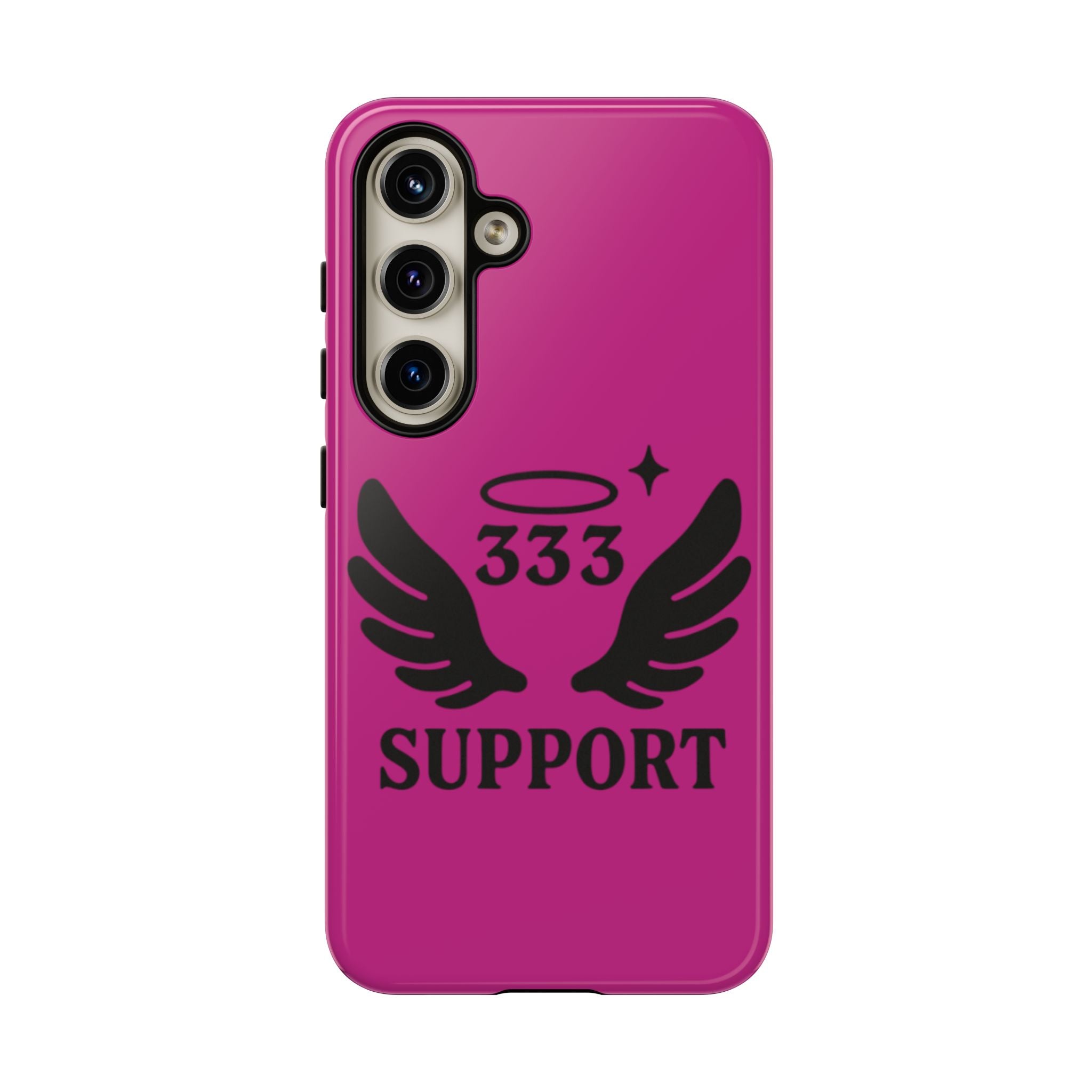 Black & Pink 333 Support Phone Case