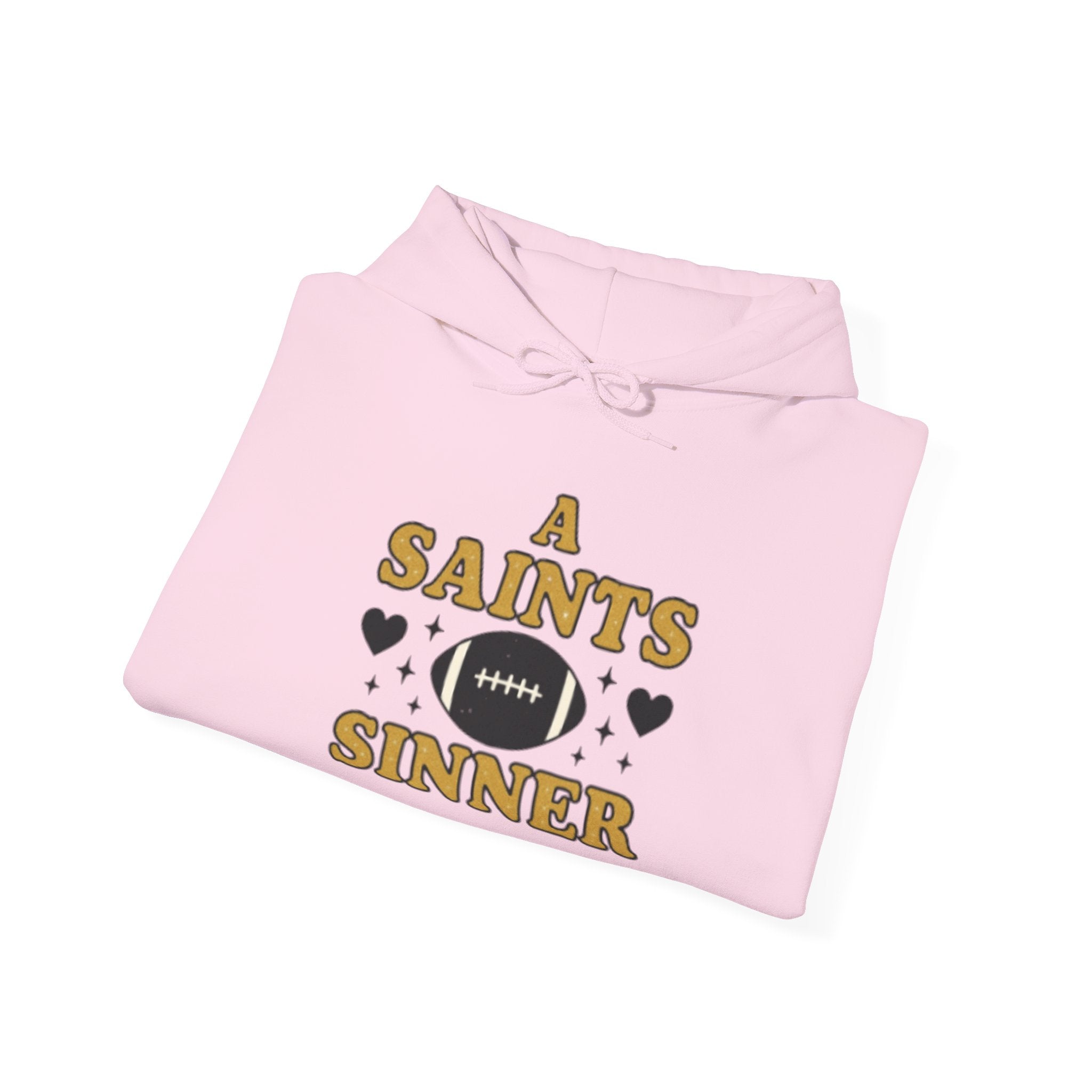 Football Hoodie – "A Saints Sinner" Graphic Hoodie