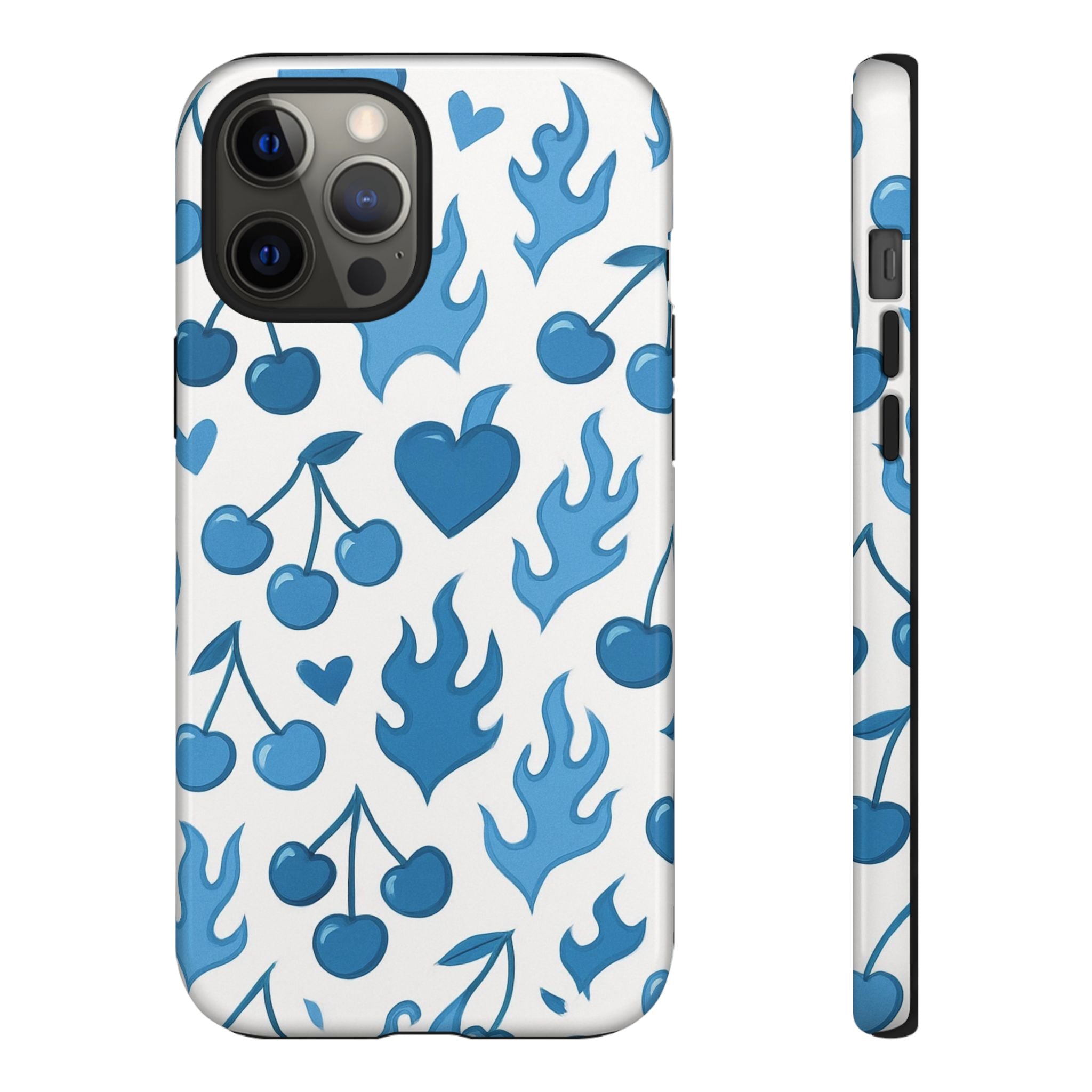 Blue Flaming Heart Phone Case
