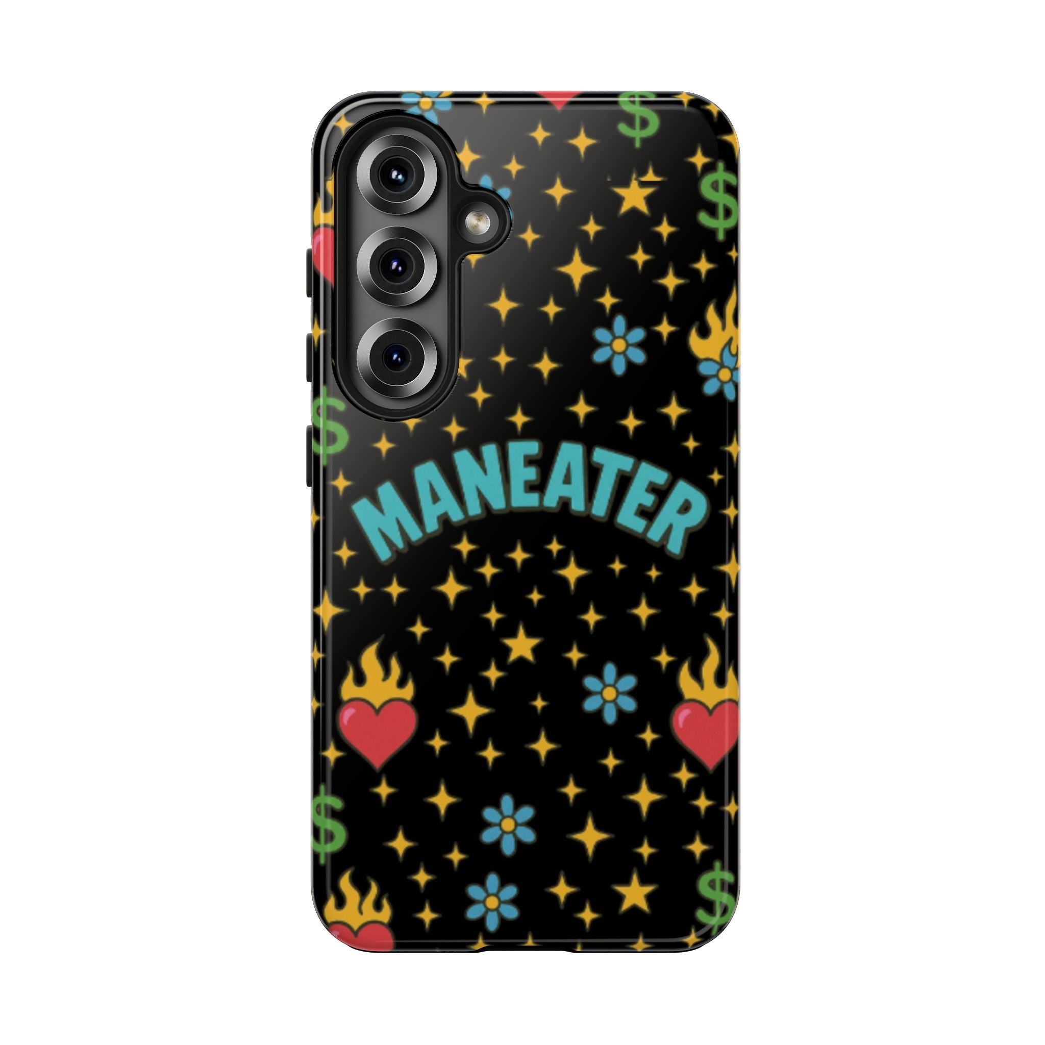Maneater Flaming Heart Phone Case
