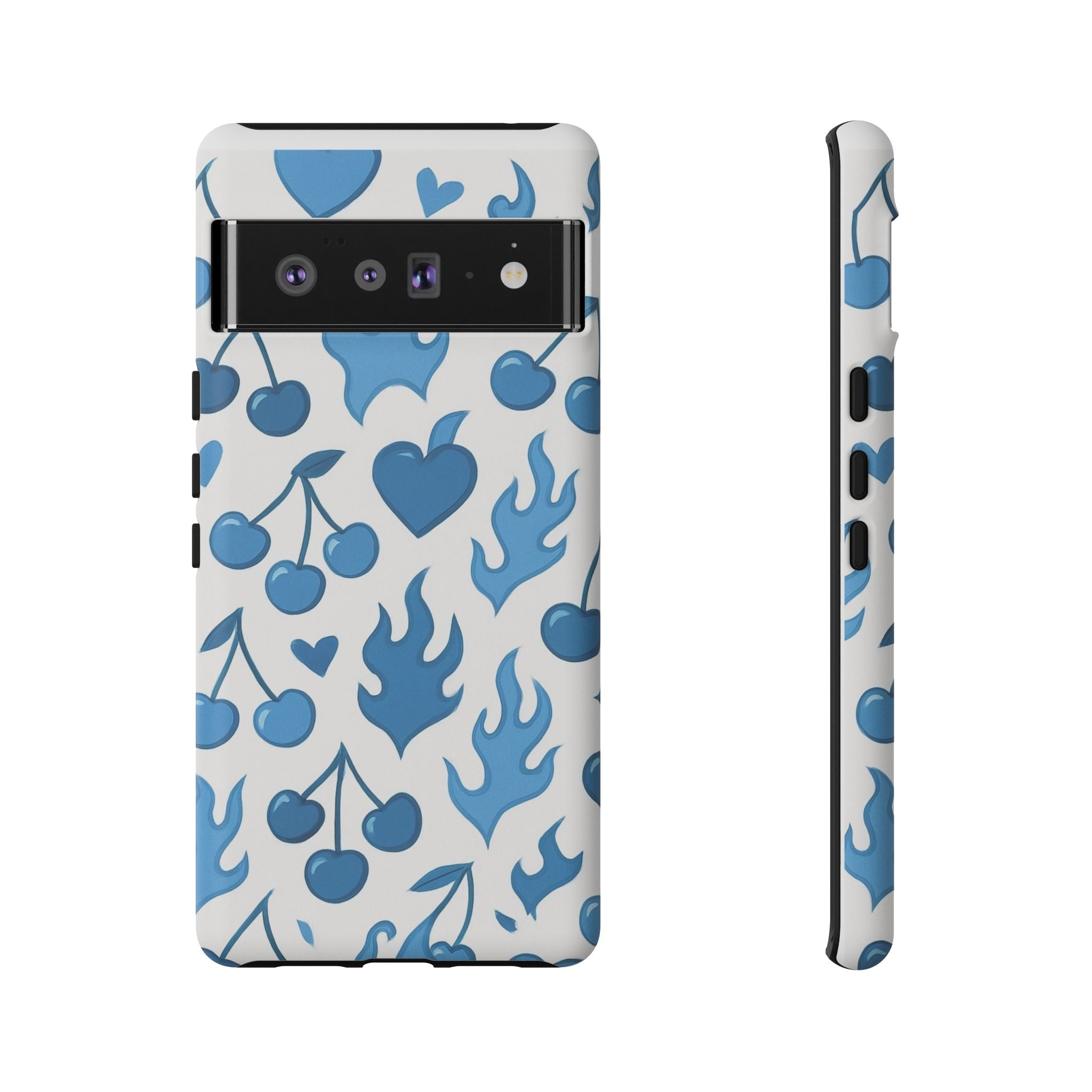 Blue Flaming Heart Phone Case
