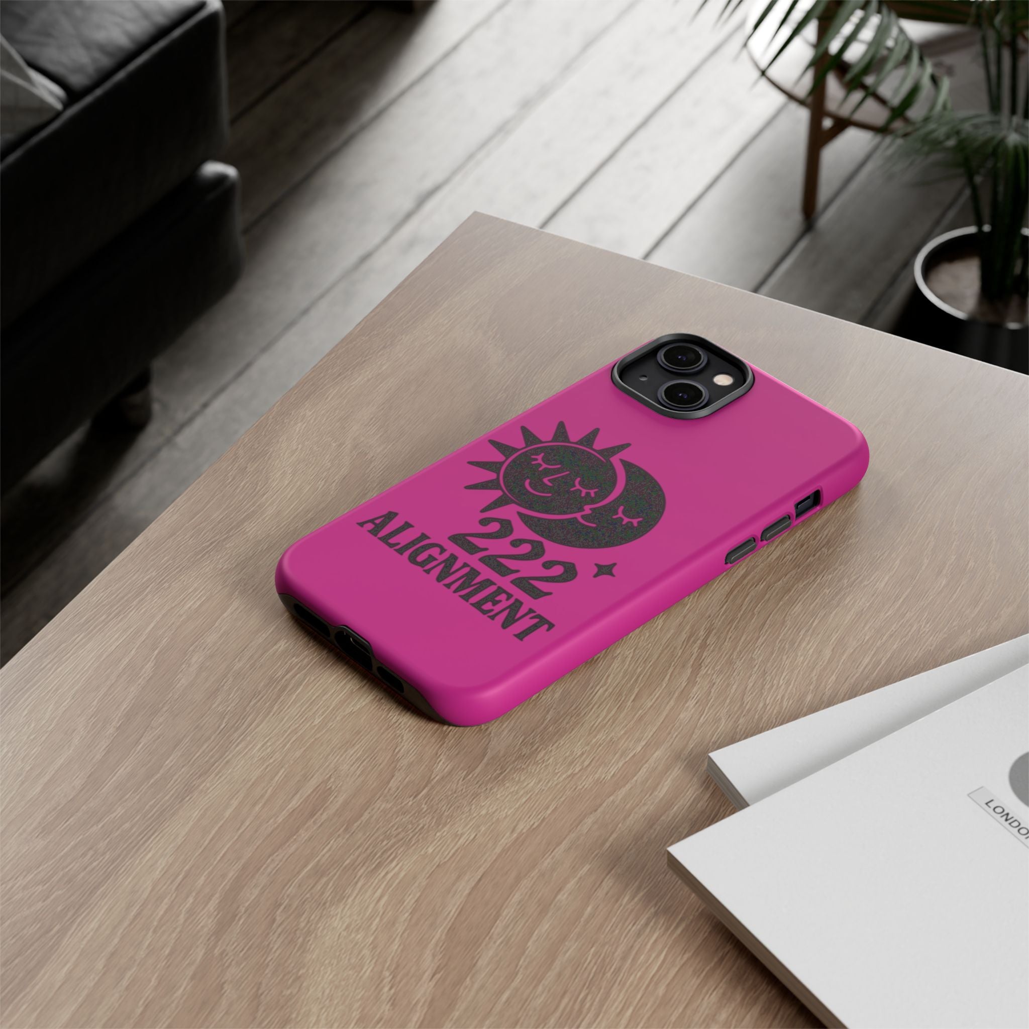 Black & Pink 222 Alignment Phone Case
