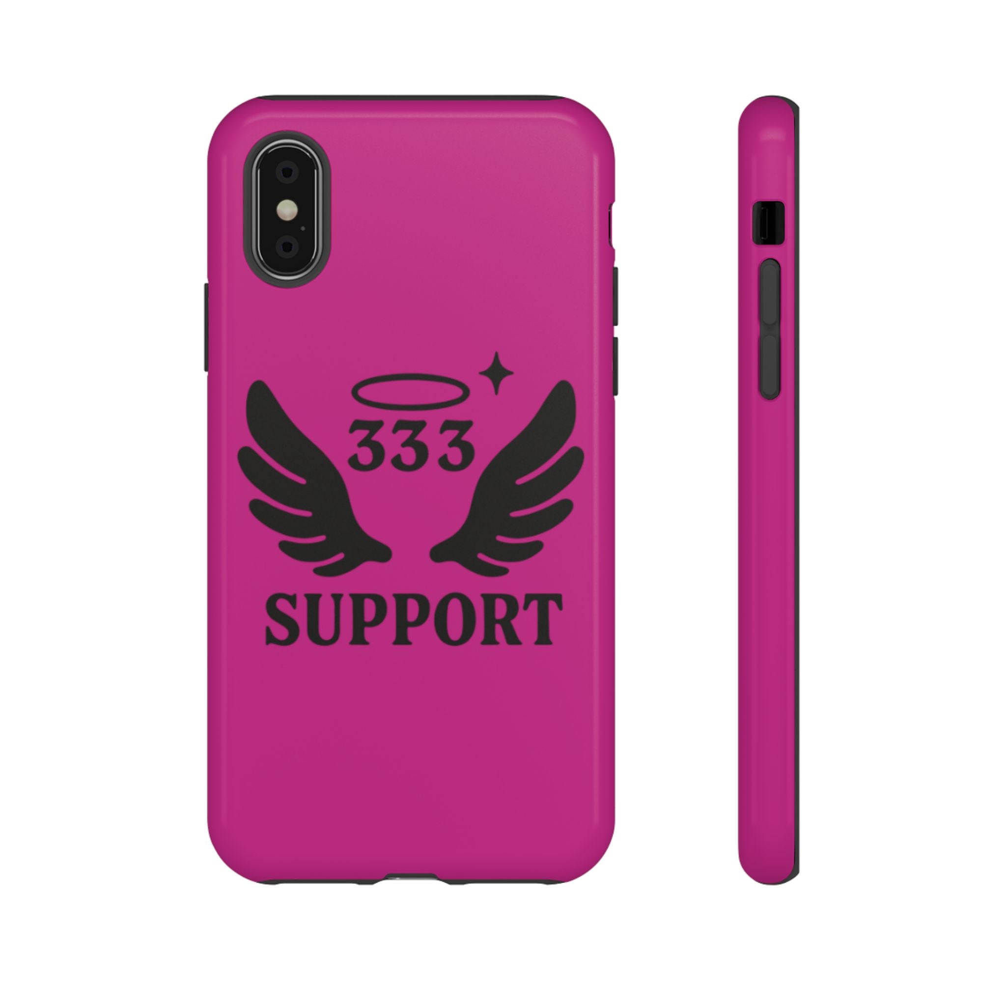 Black & Pink 333 Support Phone Case