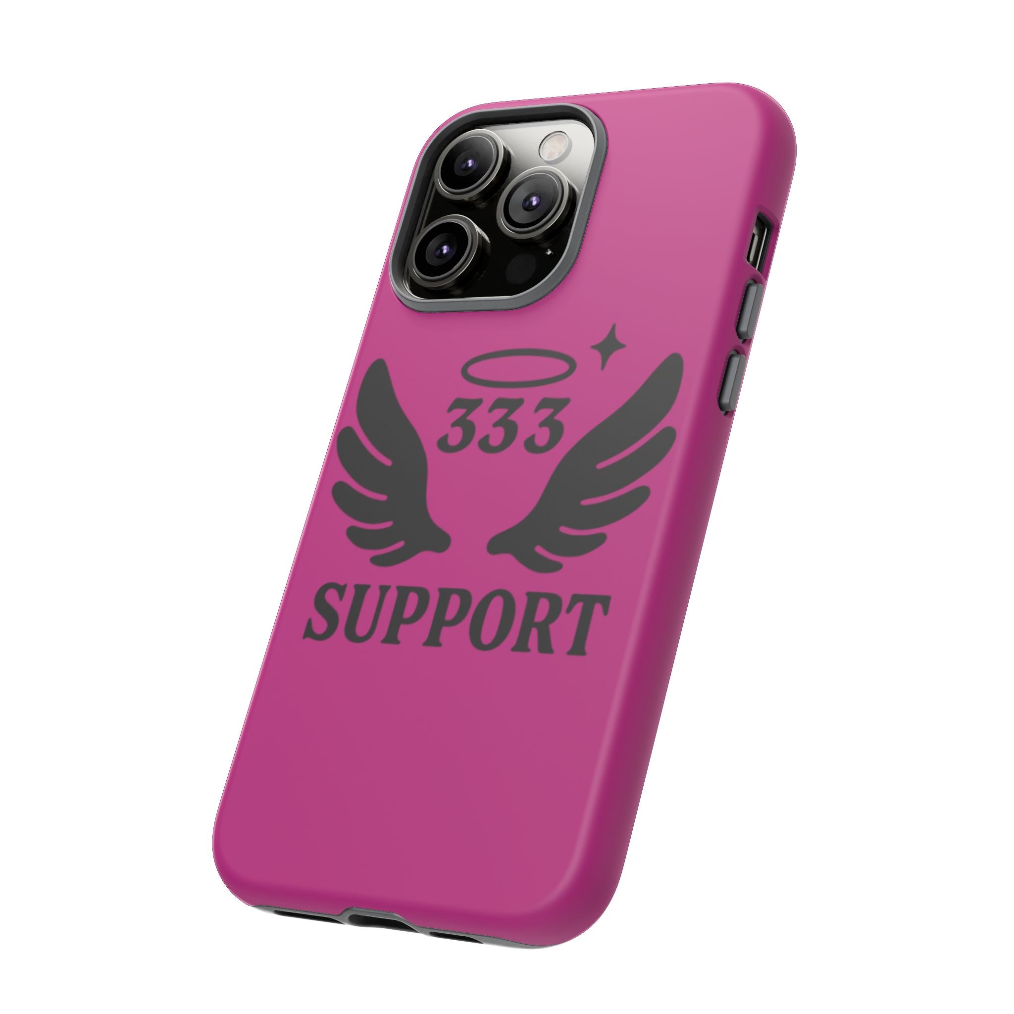 Black & Pink 333 Support Phone Case