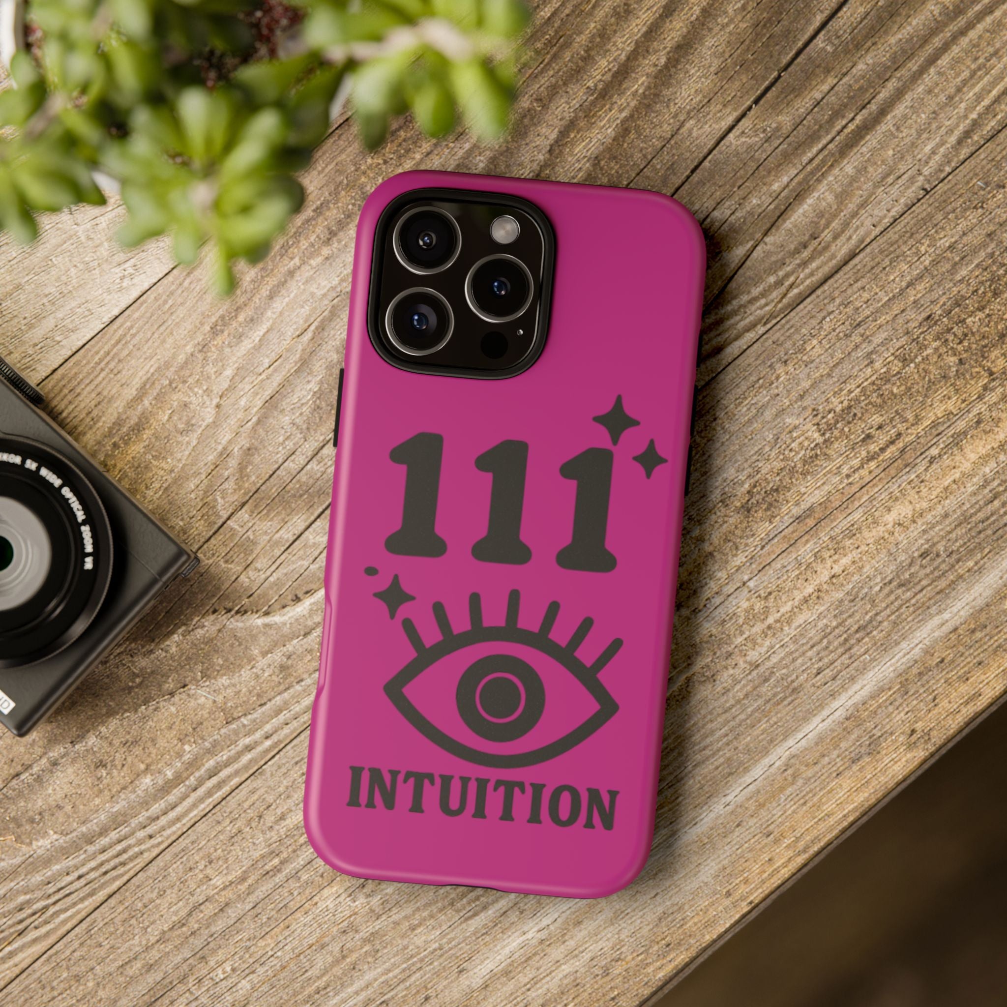 Black & Pink 111 Intuition Phone Case