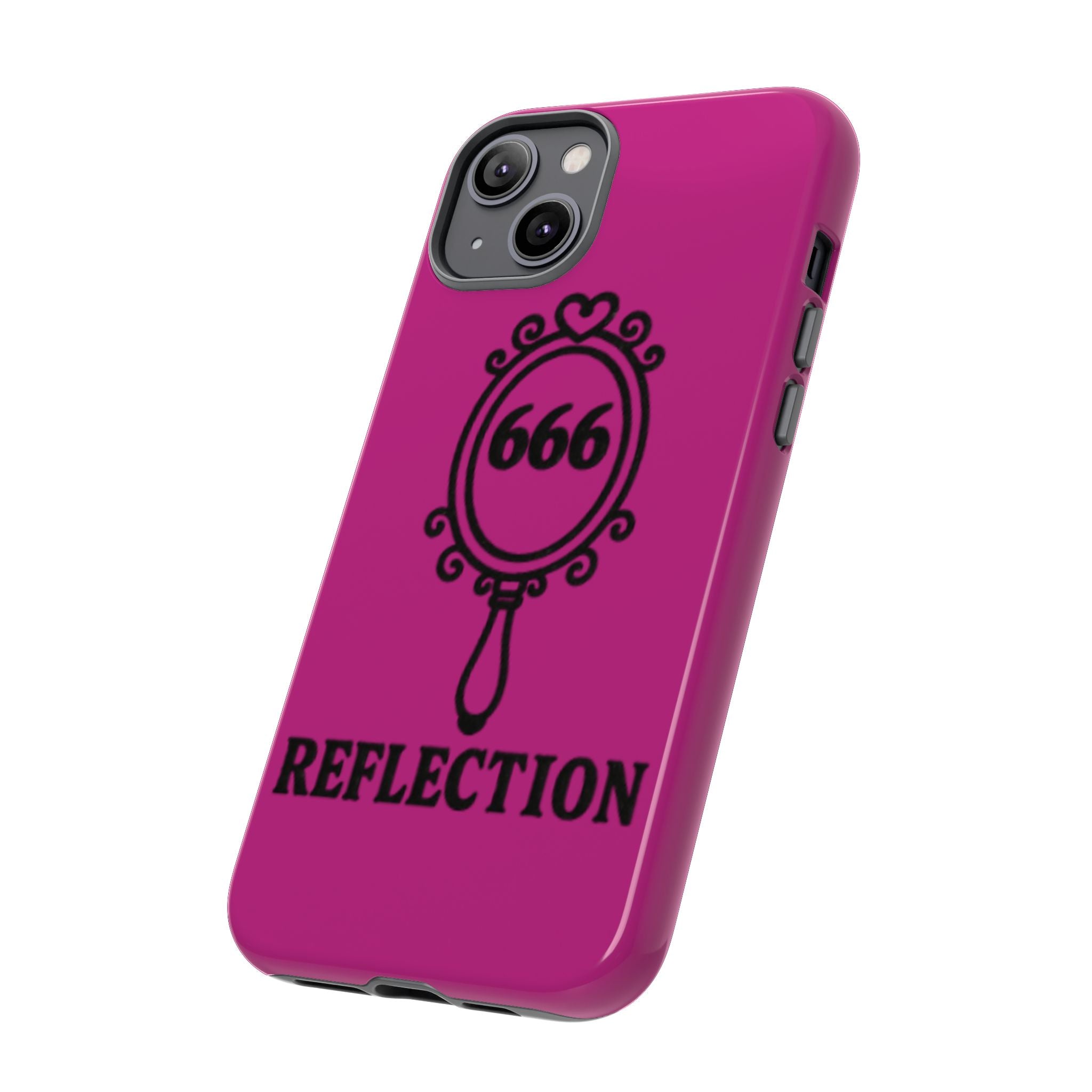 Black & Pink 666 Reflection Phone Case