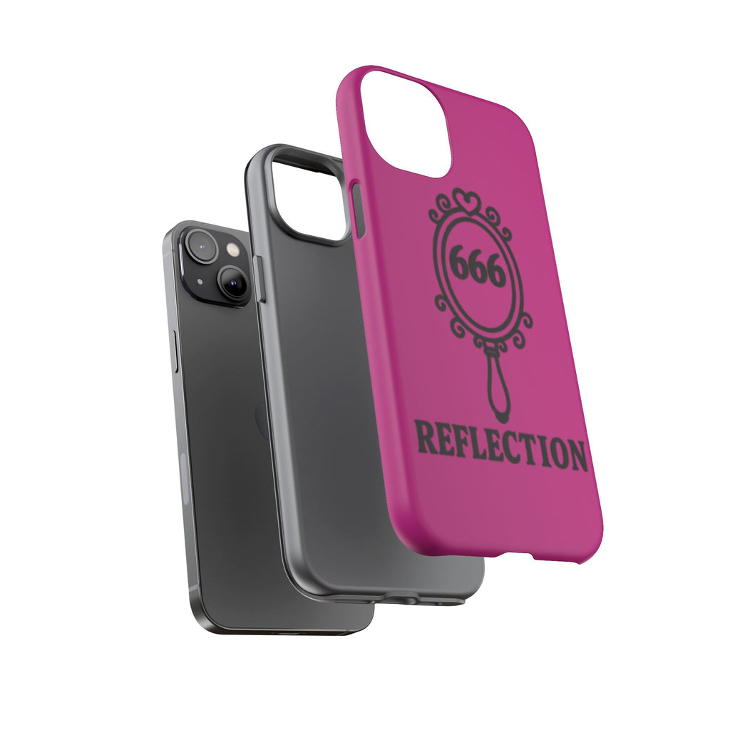 Black & Pink 666 Reflection Phone Case