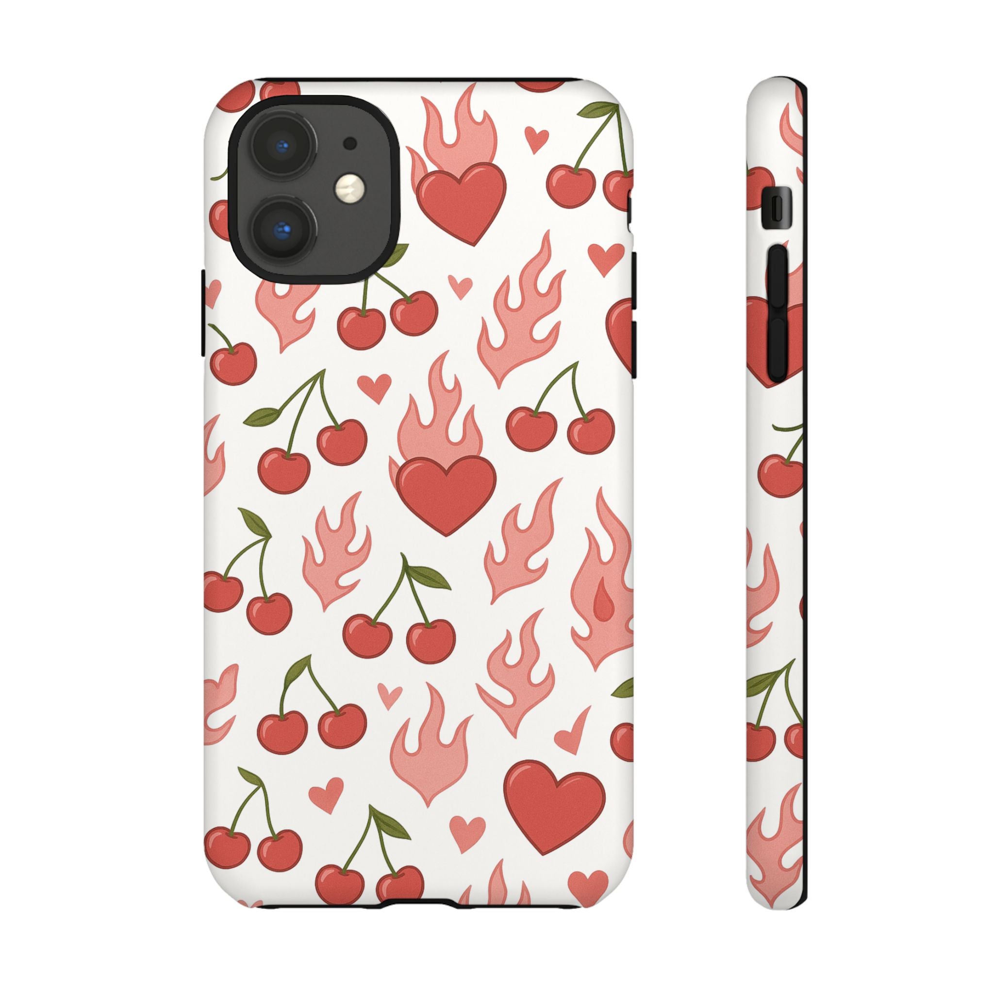 Pink Flaming Heart Phone Case