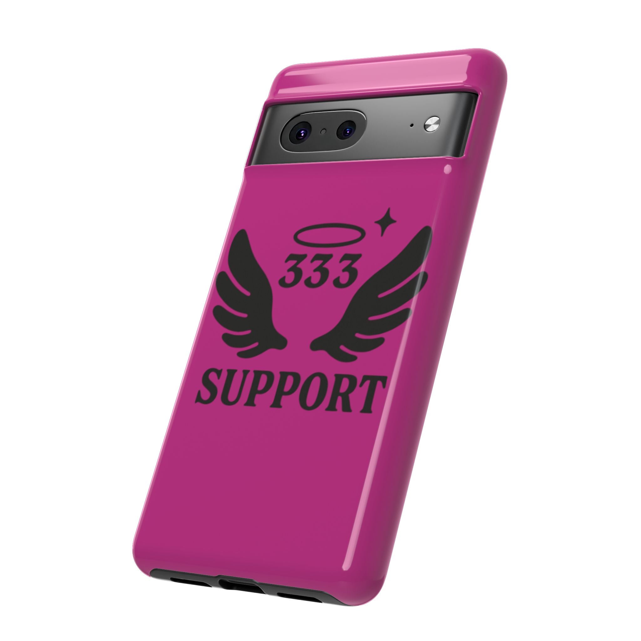Black & Pink 333 Support Phone Case