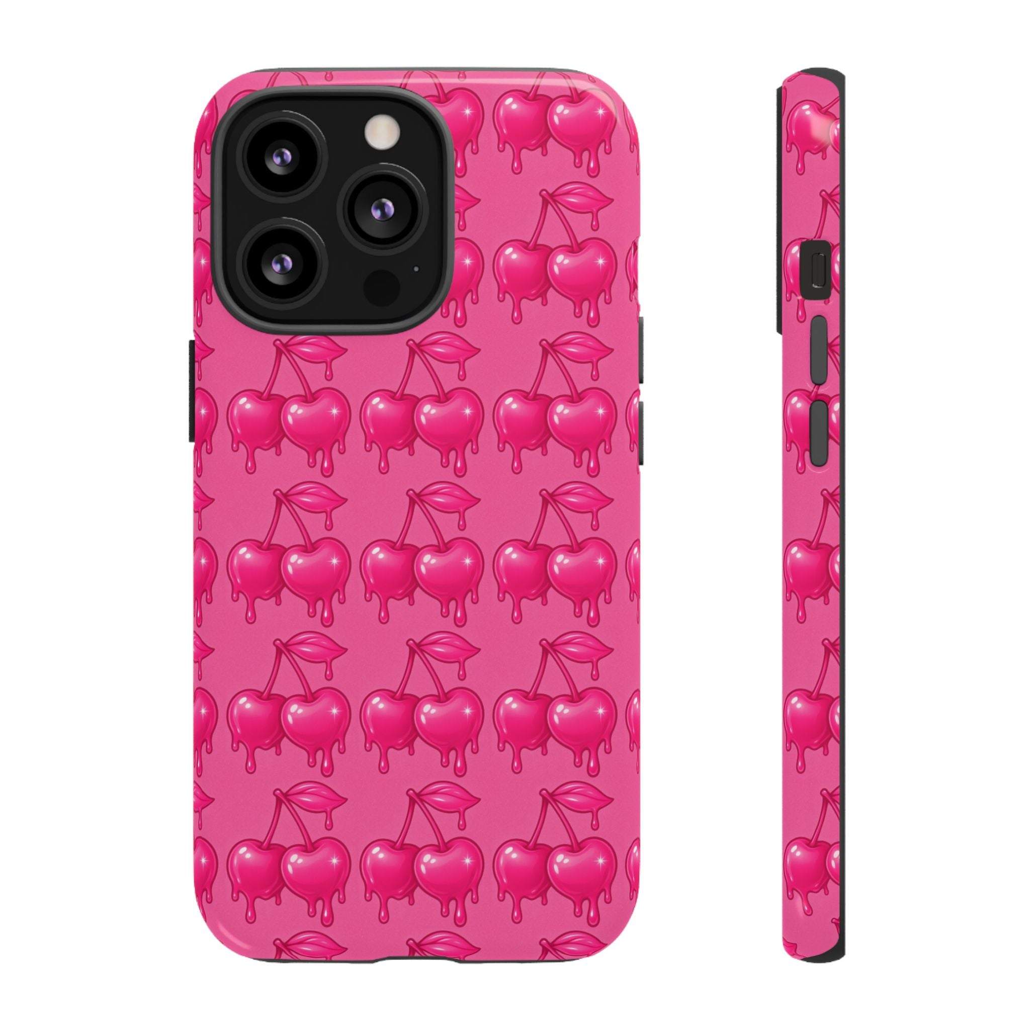 Pink Dripping Cherry Tough Phone Case