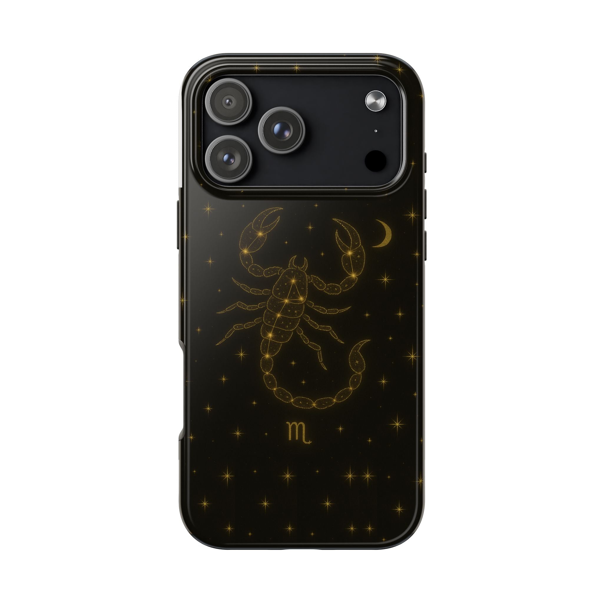 Scorpio Constellation Tough Phone Case — Black & Gold Zodiac Protection
