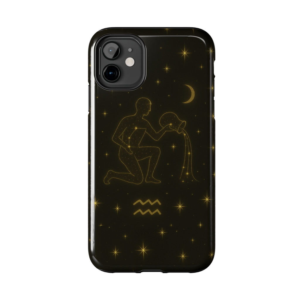 Aquarius Constellation Tough Phone Case — Zodiac Water-Bearer Astrology Design