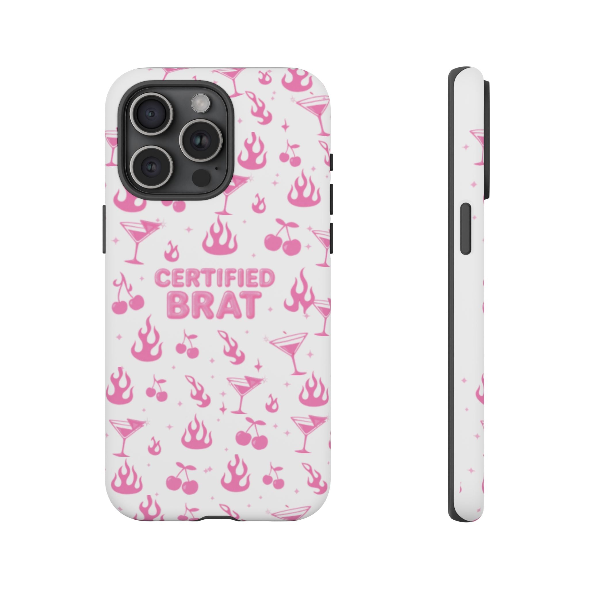 Certified Brat Pink Pattern Phone Case