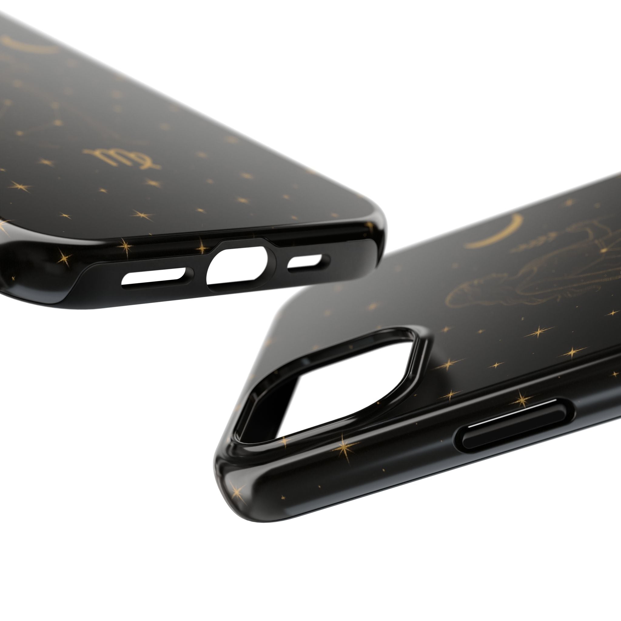 Virgo Tough Phone Case — Gold Constellation Zodiac Design