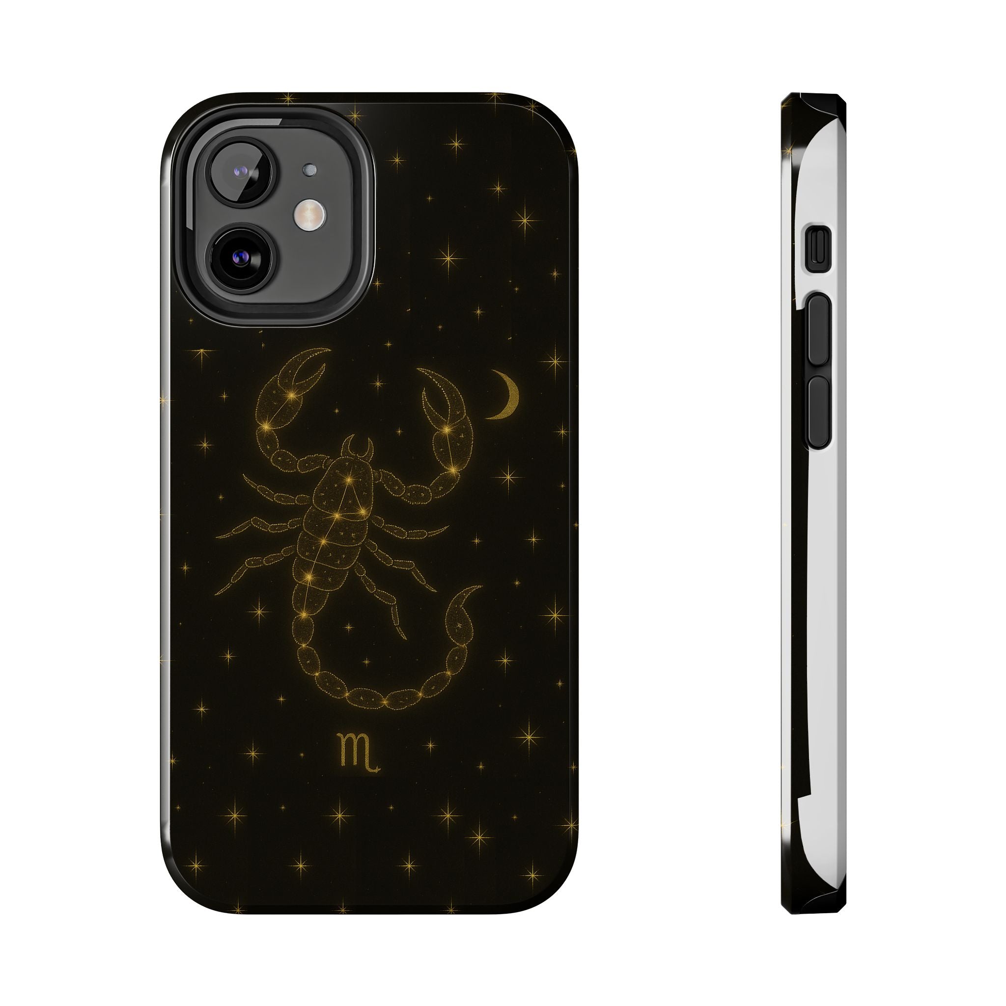 Scorpio Constellation Tough Phone Case — Black & Gold Zodiac Protection