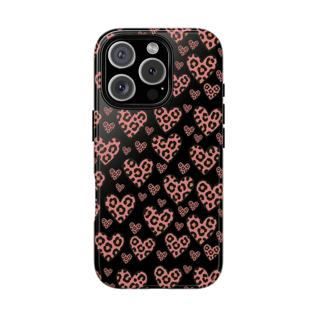 Leopard Heart Phone Case