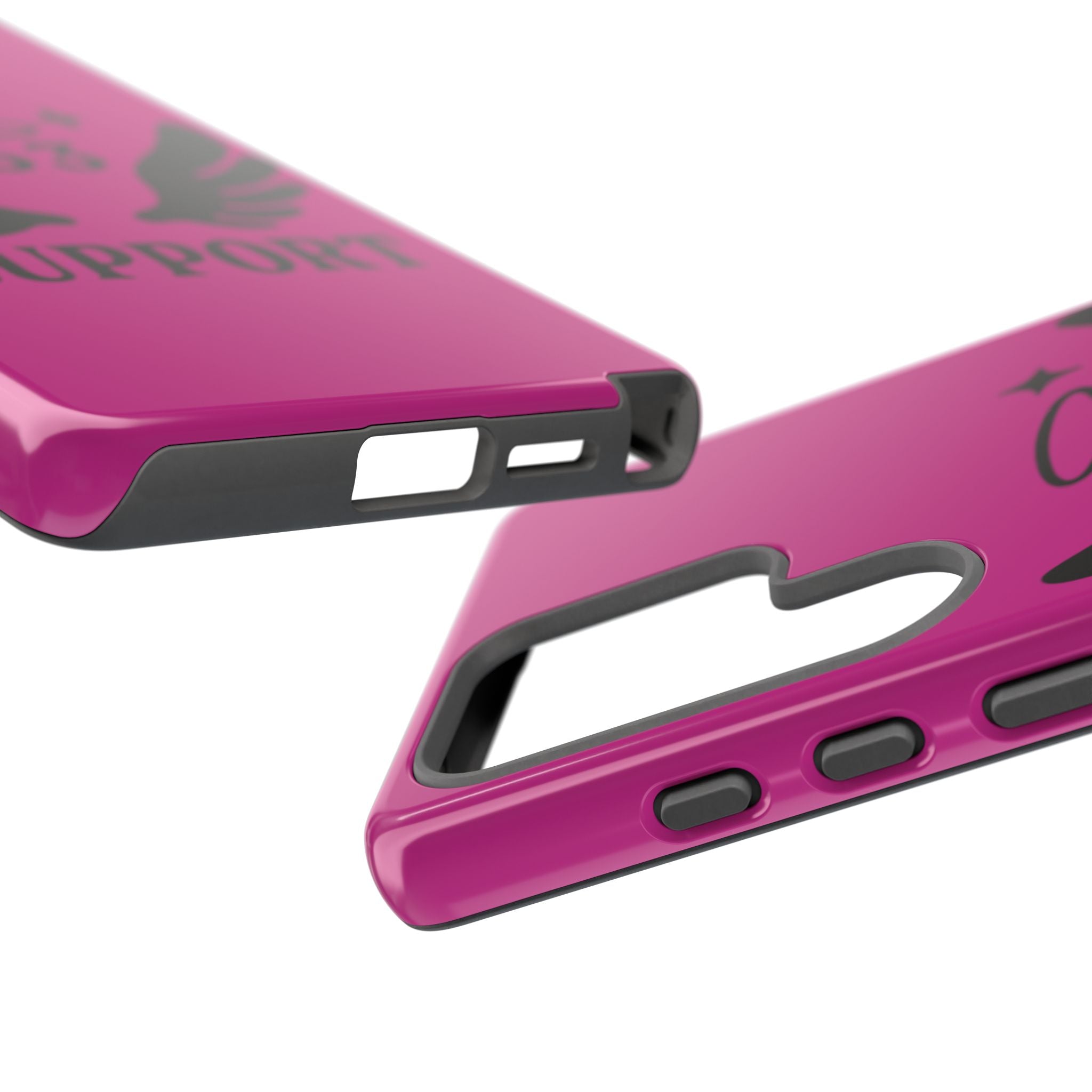 Black & Pink 333 Support Phone Case