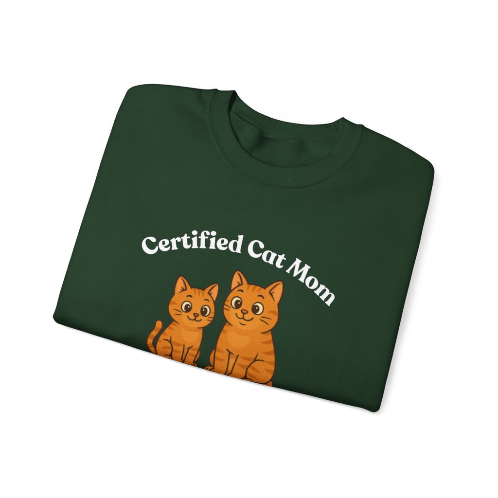 Custom Pet Sweatshirt — "Certified Cat Mom"