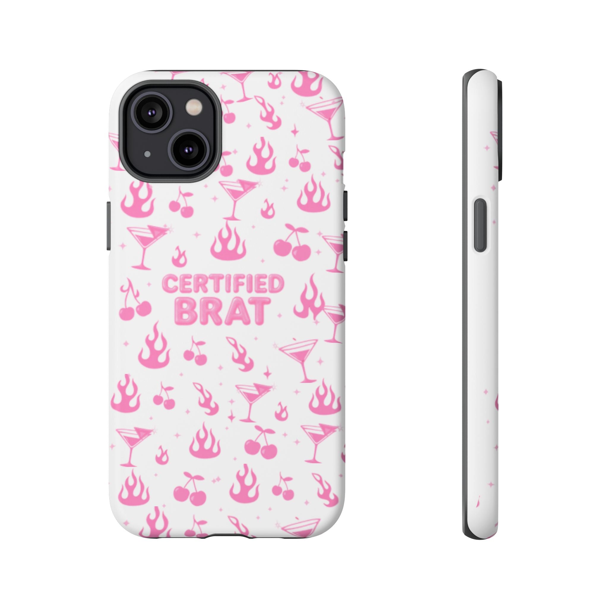 Certified Brat Pink Pattern Phone Case