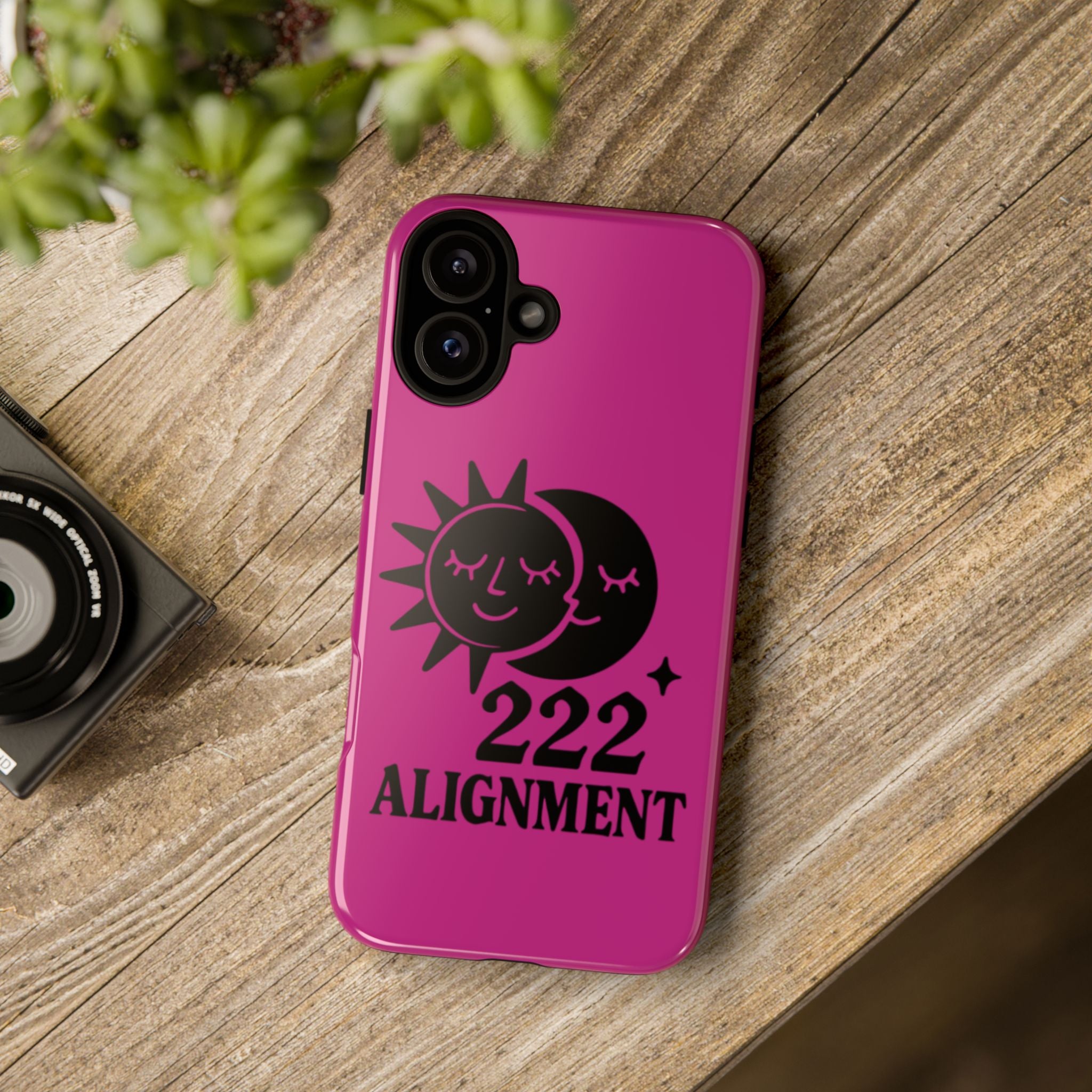 Black & Pink 222 Alignment Phone Case