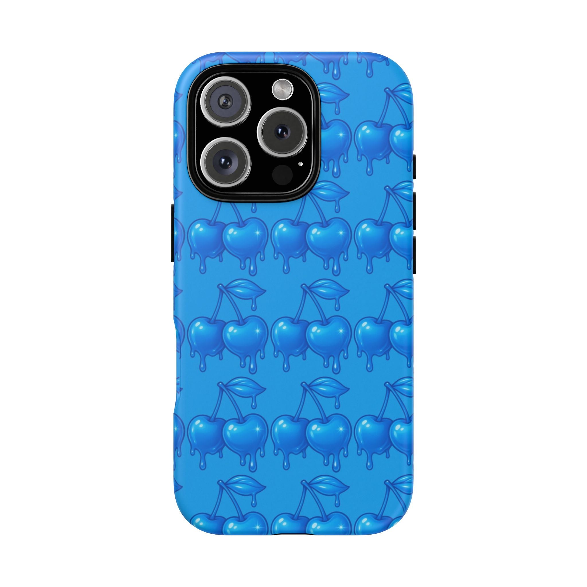 Blue Dripping Cherry Tough Phone Case