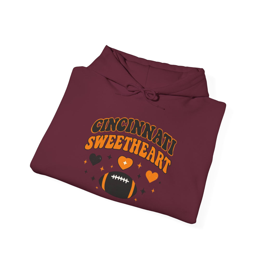 Cincinnati Sweetheart Football Graphic Hooded Sweatshirt