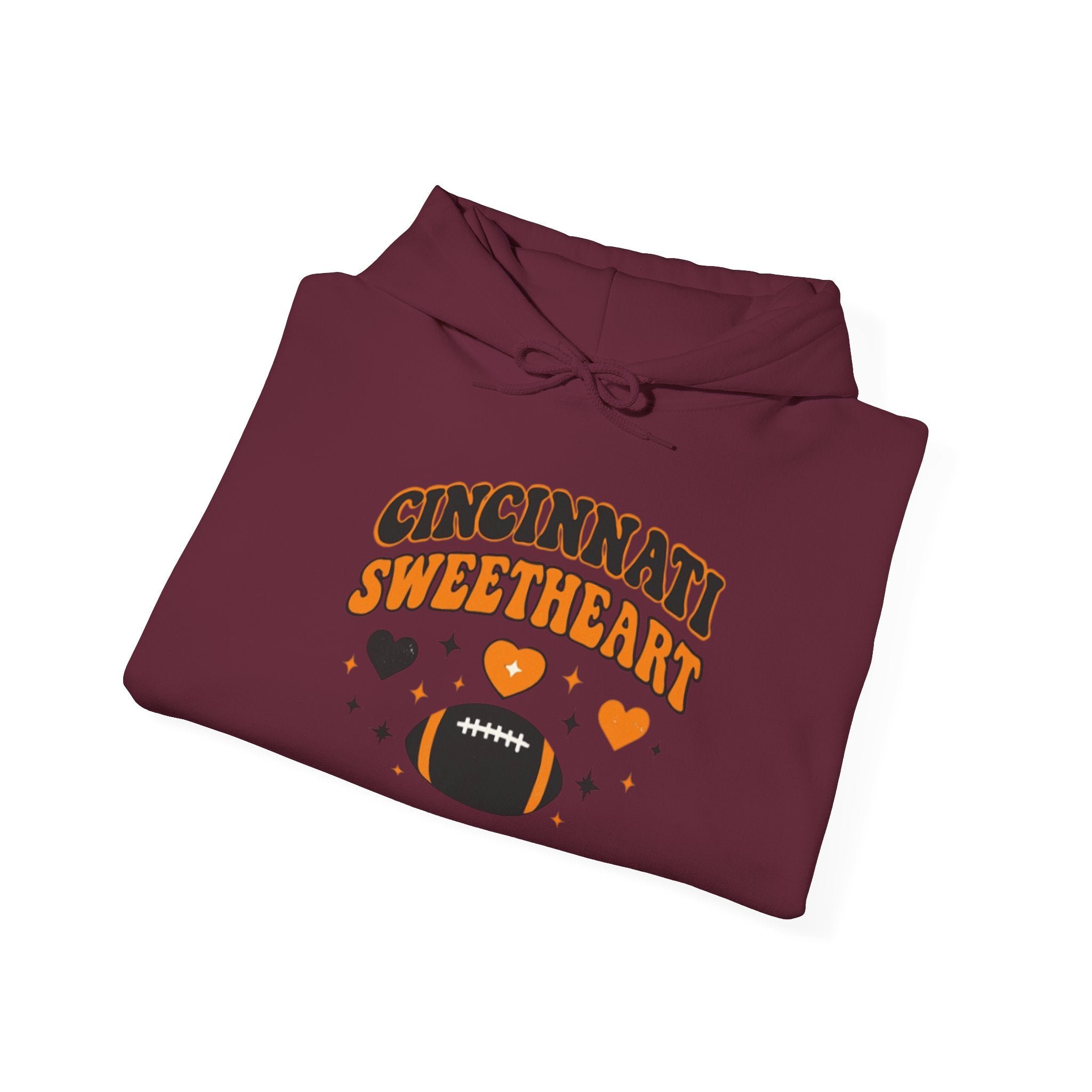 Cincinnati Sweetheart Football Graphic Hooded Sweatshirt