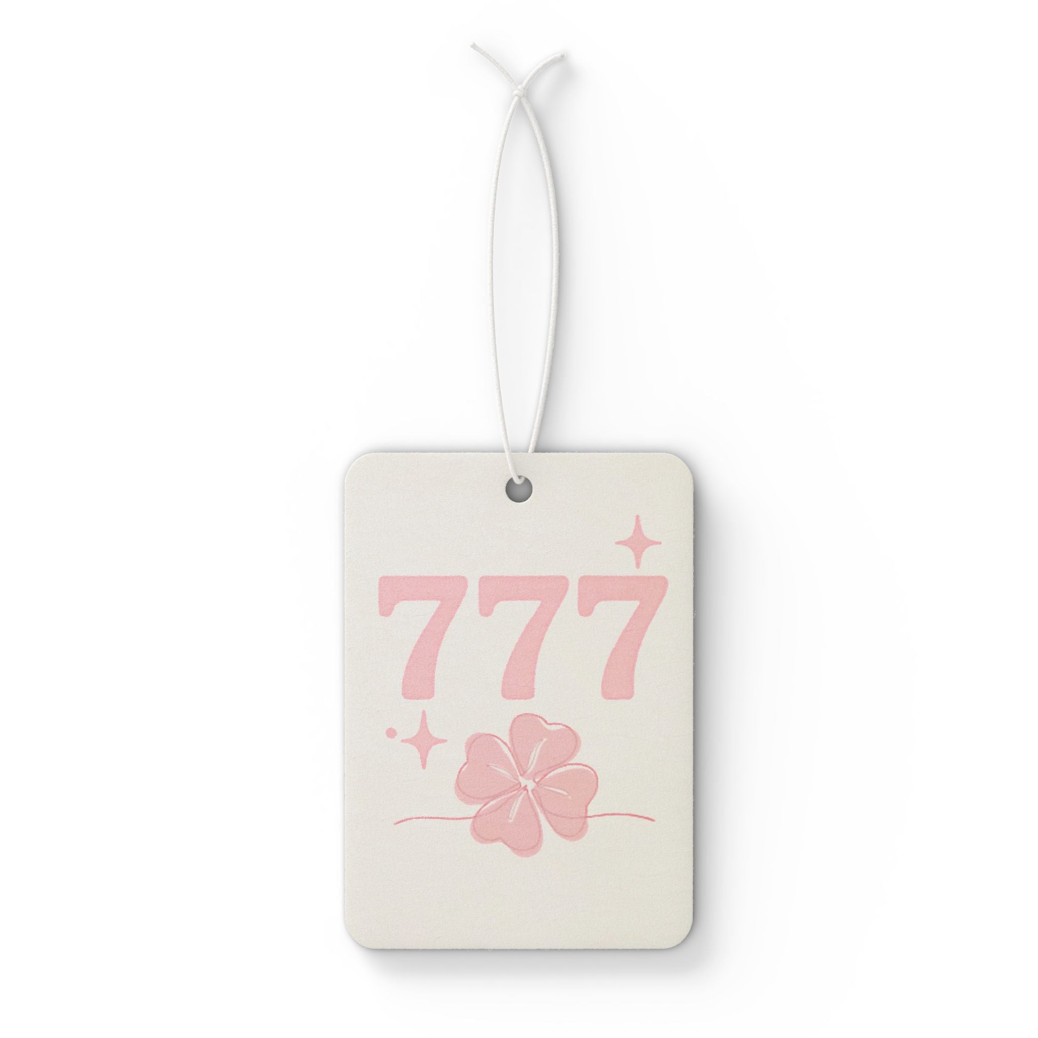 Car Air Freshener — Pink Four Leaf Clover 777