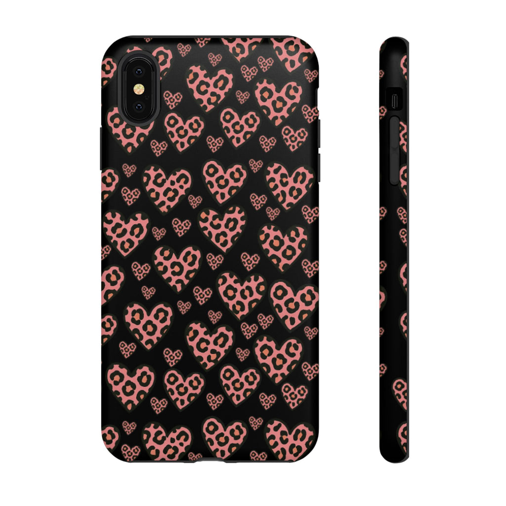 Leopard Heart Phone Case