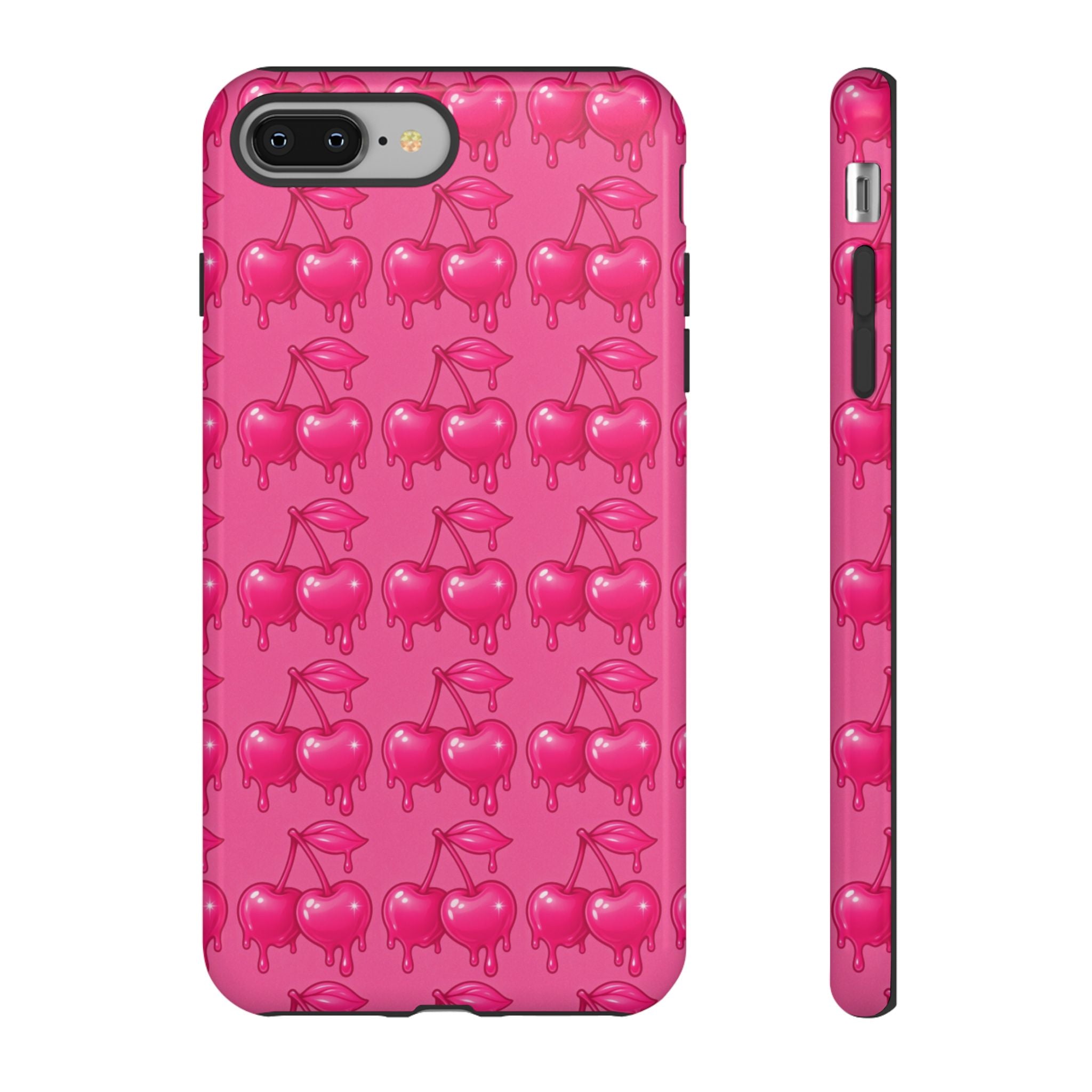 Pink Dripping Cherry Tough Phone Case
