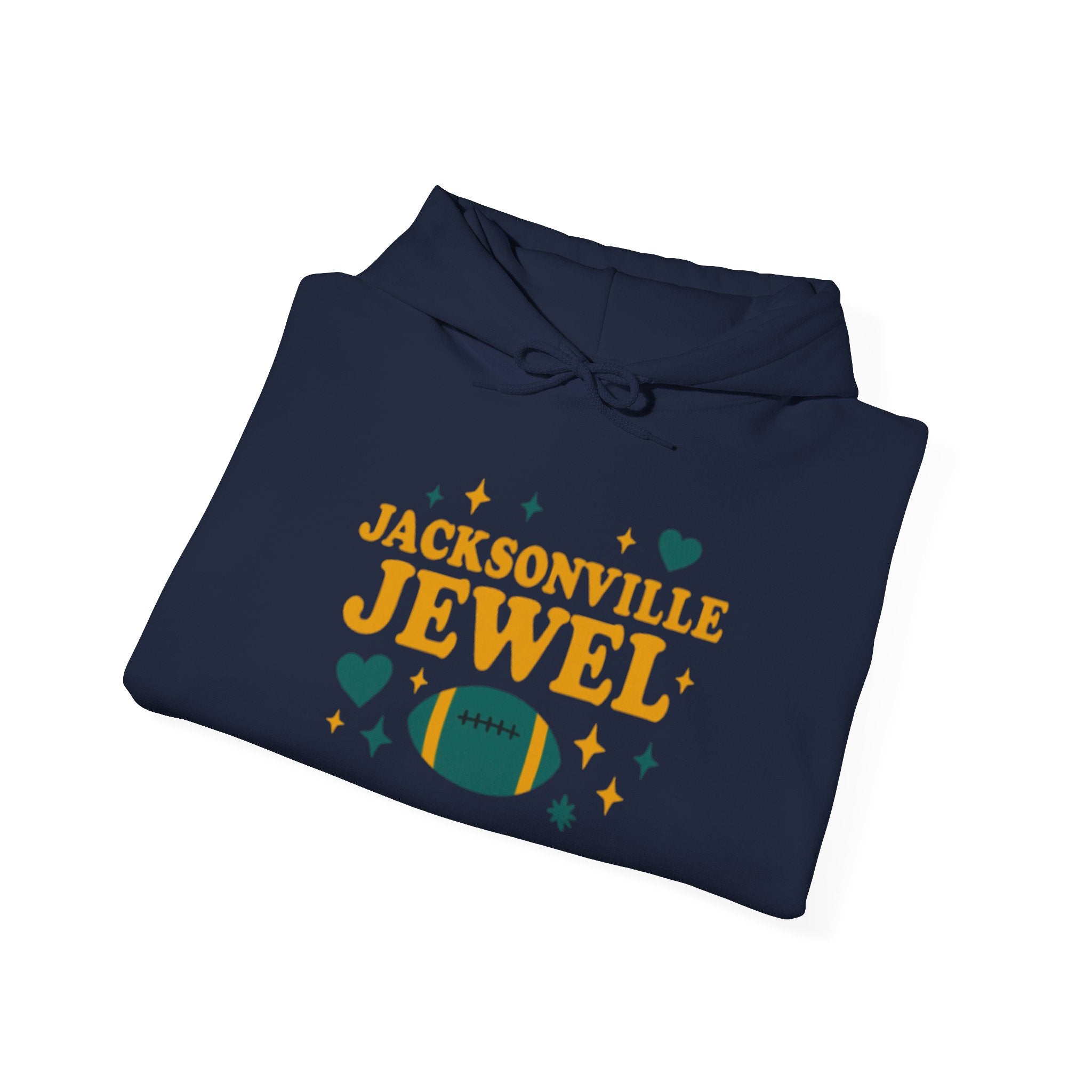 Jacksonville Jewel Football Hoodie — Retro Sparkle Fan Sweatshirt